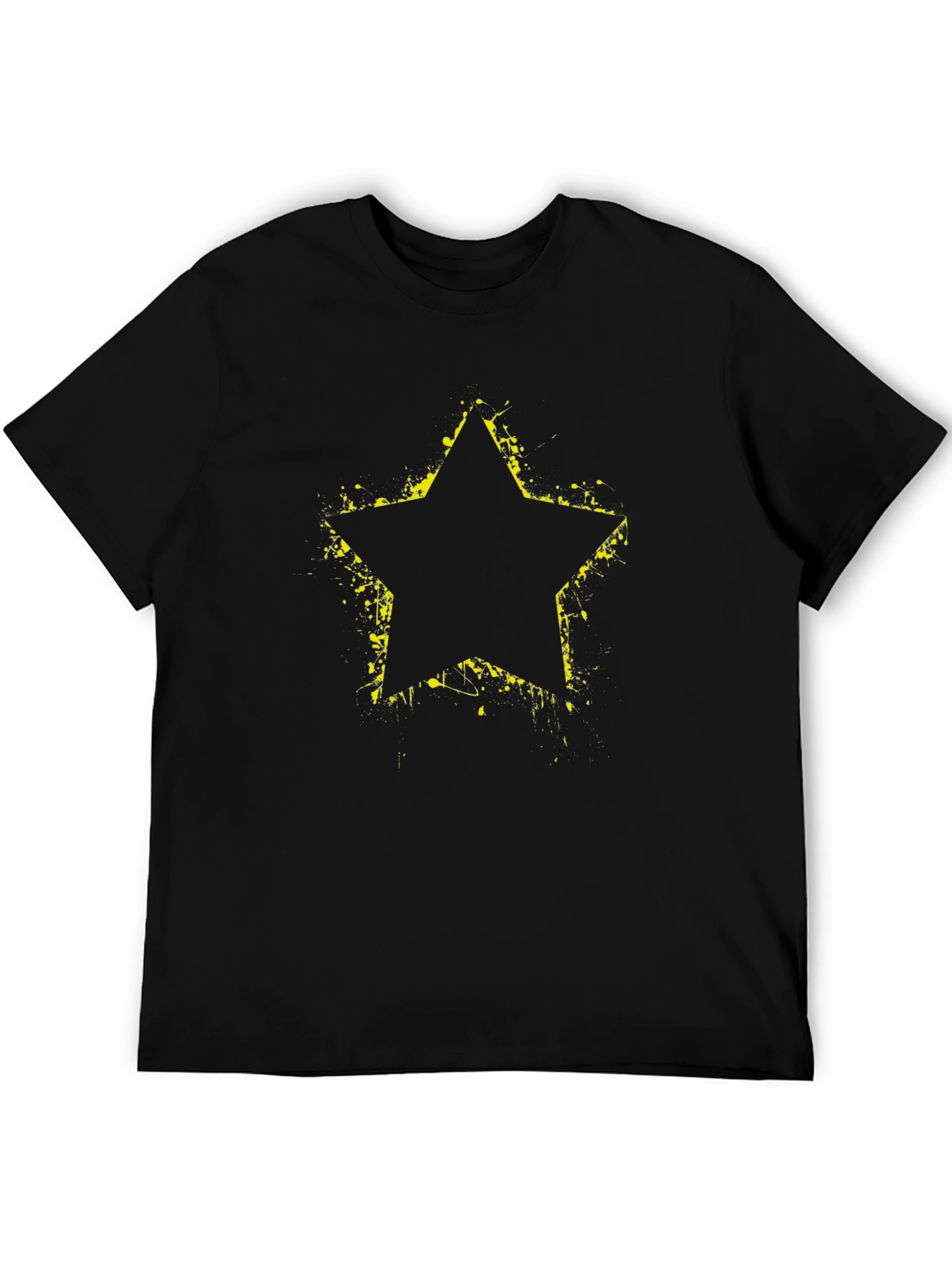 Black Star Graphic Tee - Casual Style