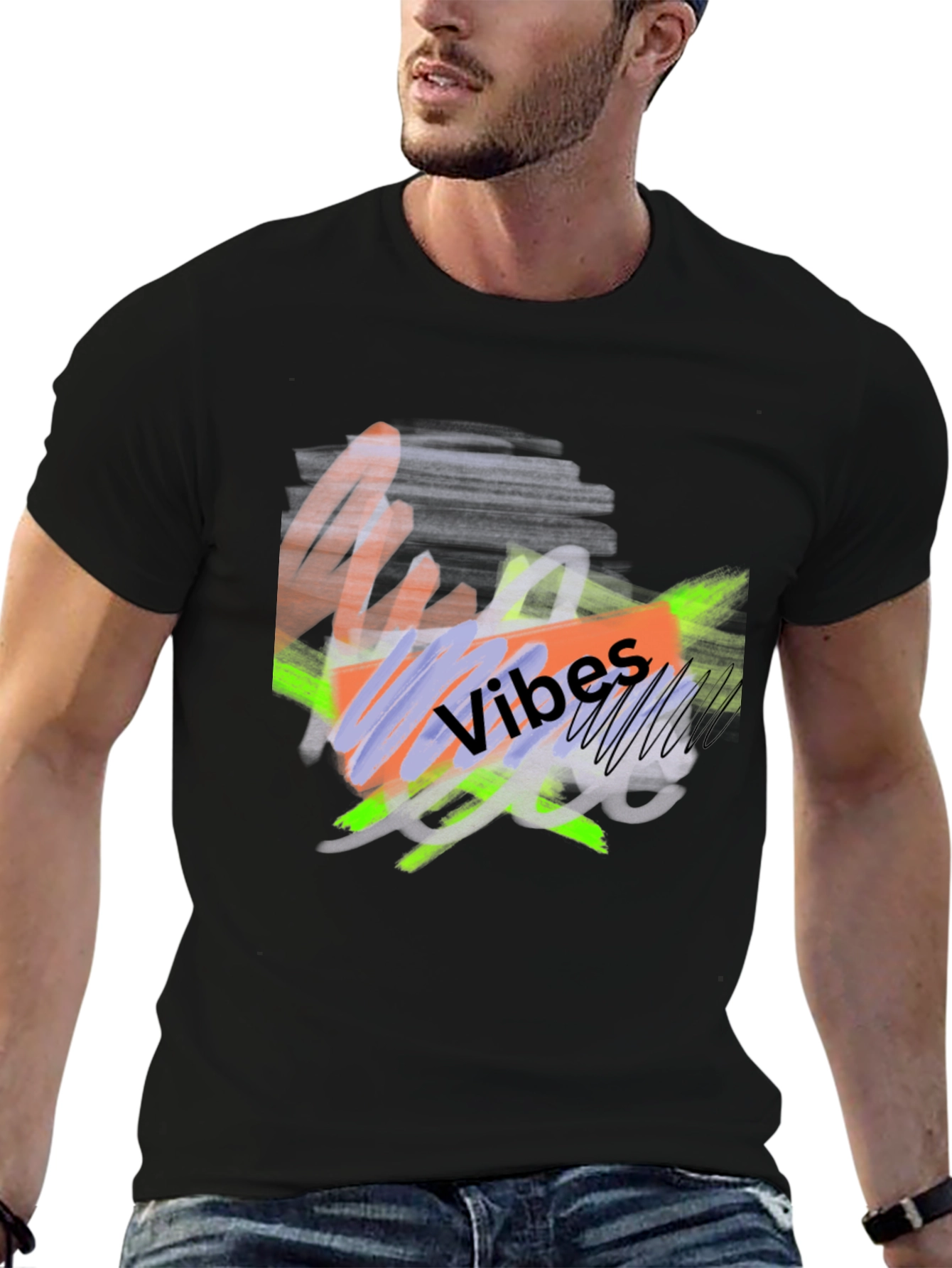 Abstract Vibes Graphic Tee - Modern Casual Style