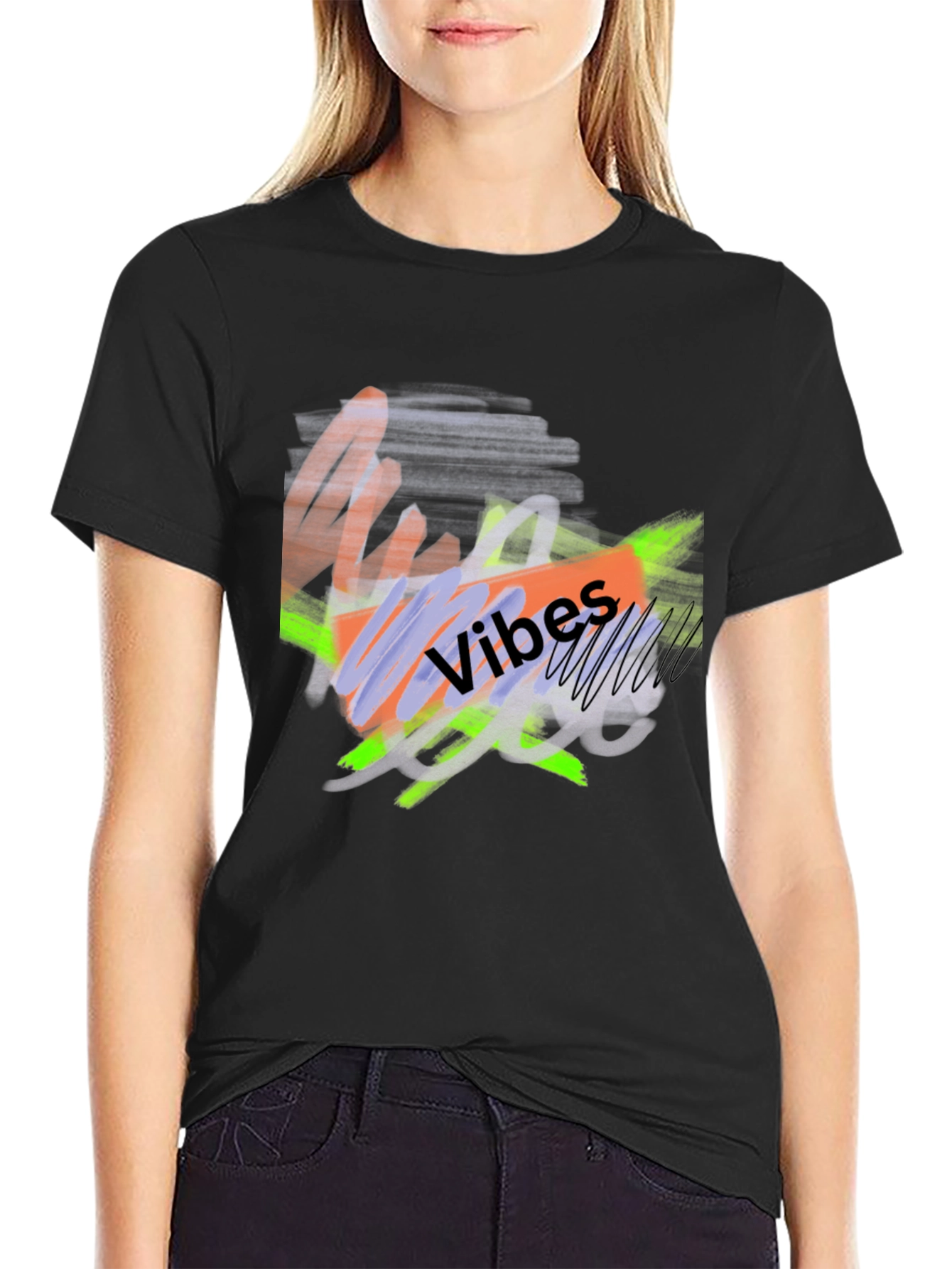 Abstract Vibes Graphic Tee - Modern Casual Style