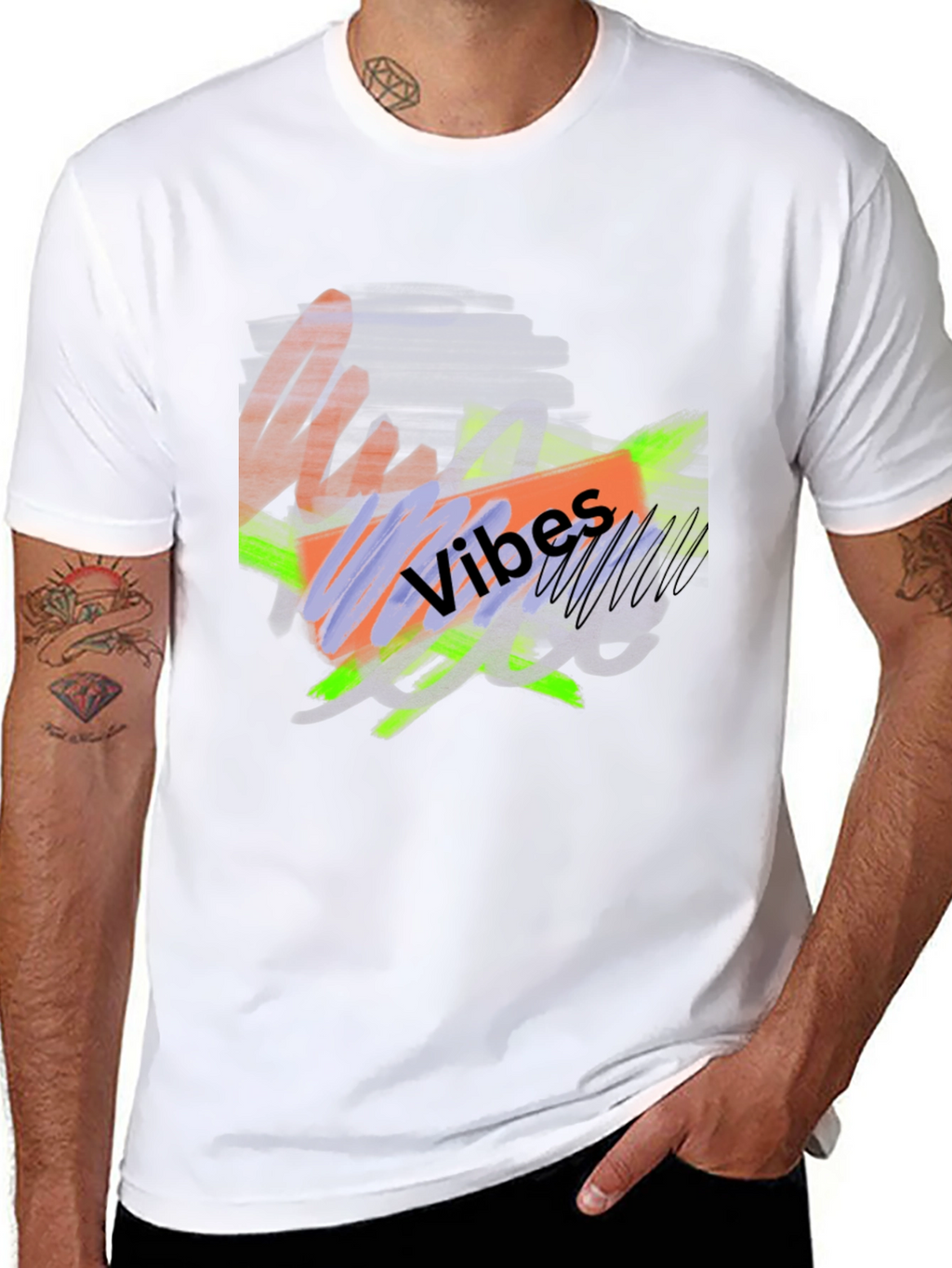 Abstract Vibes Graphic Tee - Modern Casual Style