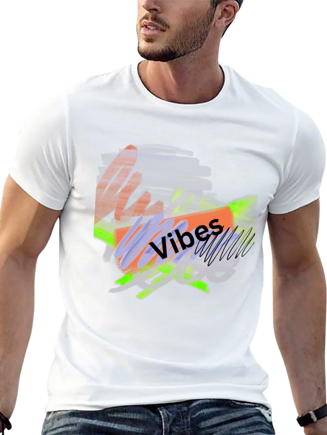 Abstract Vibes Graphic Tee - Modern Casual Style