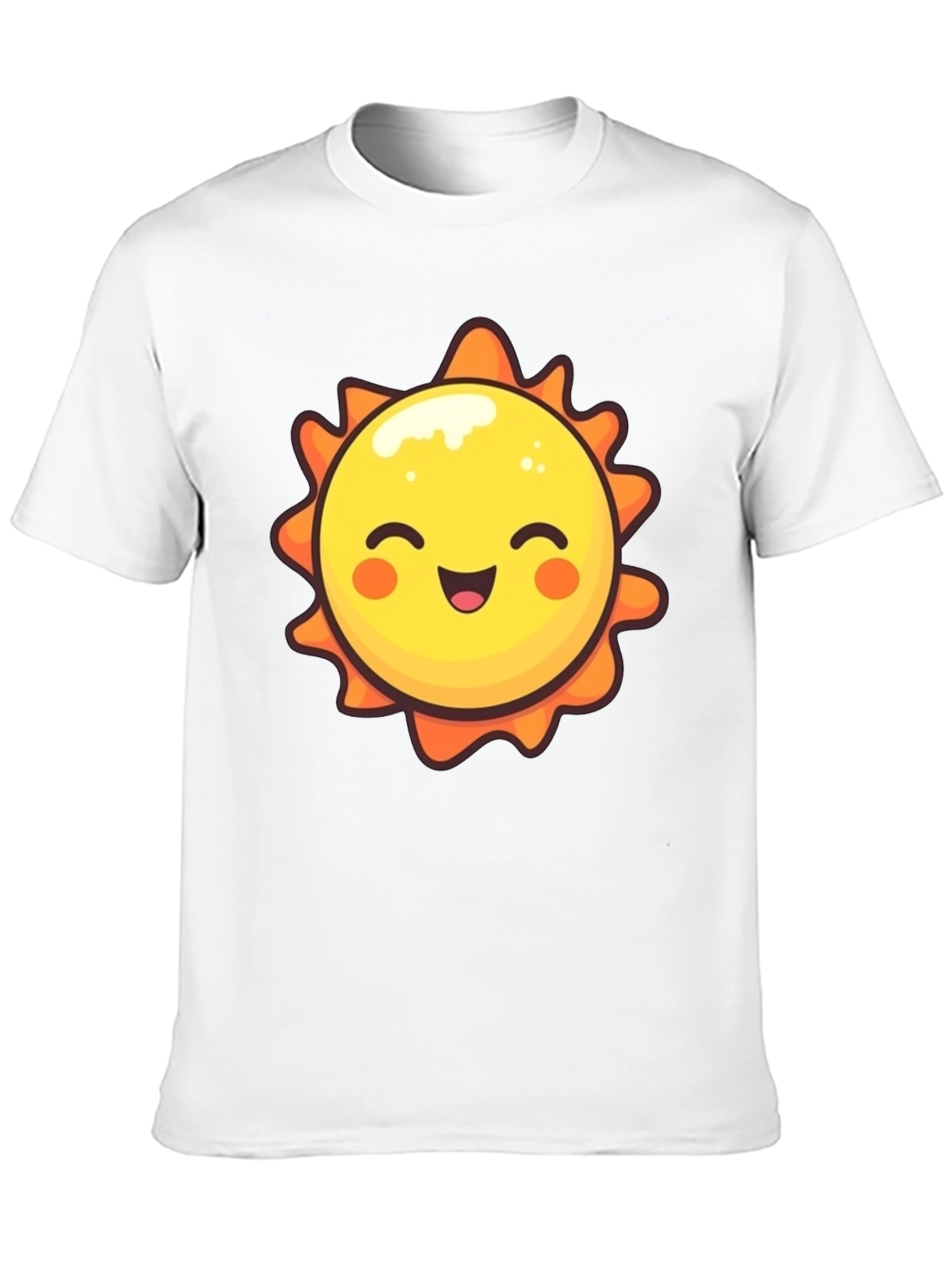 Happy Sun Graphic Tee - Black Unisex T-Shirt