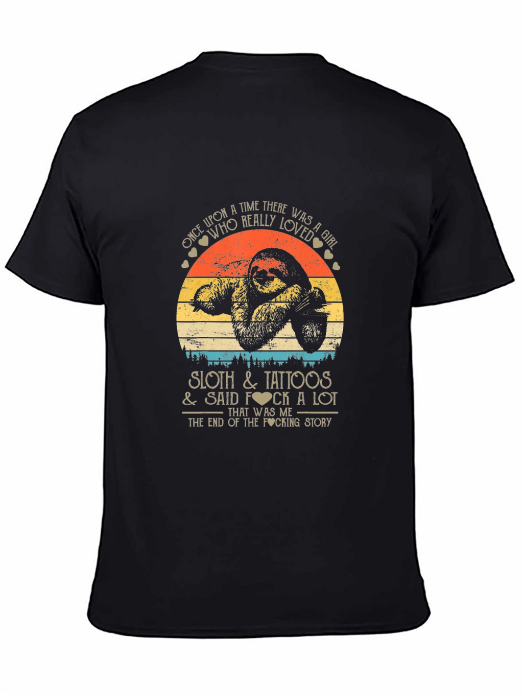 Sloth & Tattoos Graphic Tee - Funny Sarcastic T-Shirt