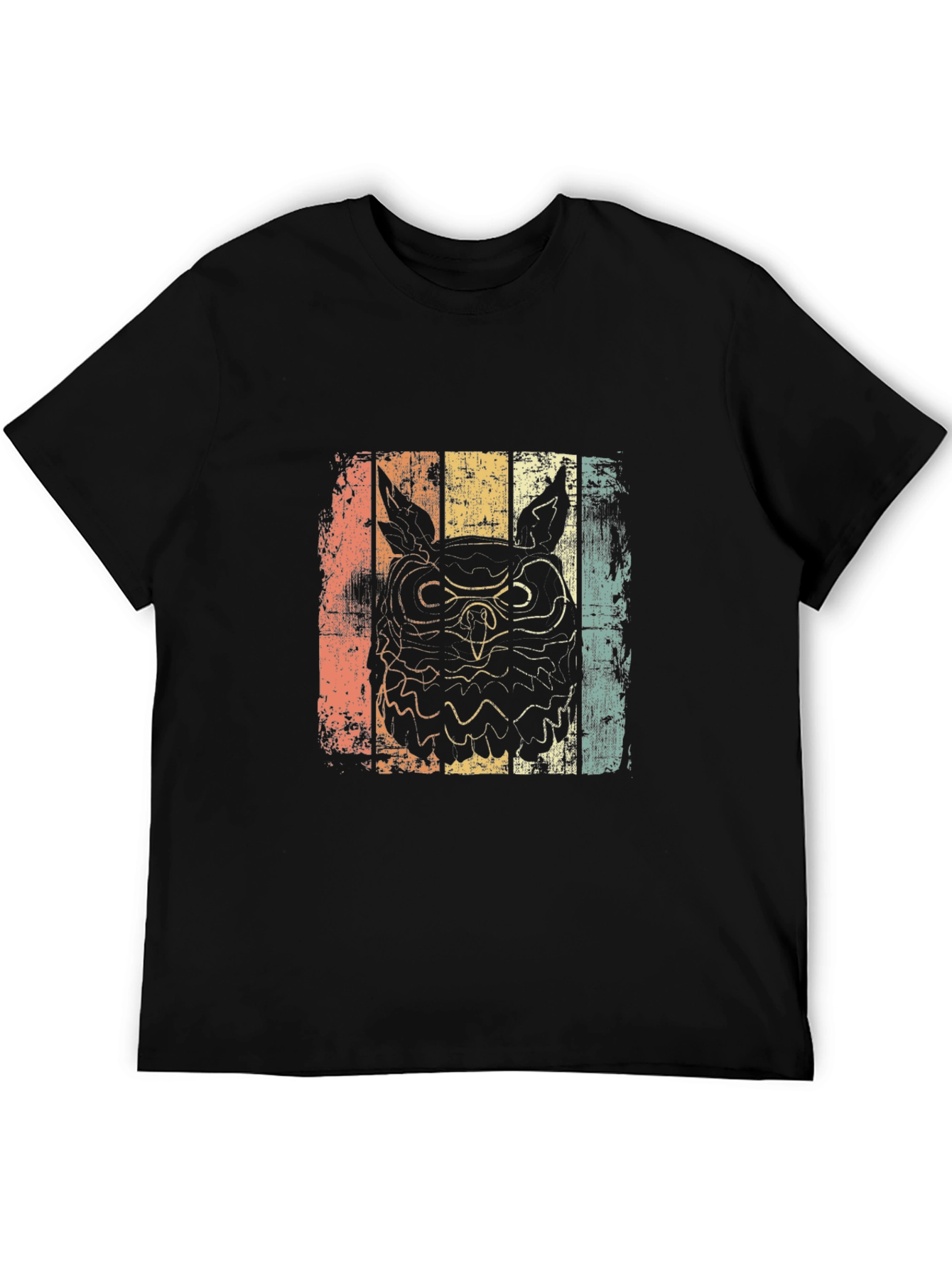 Vintage Owl Graphic T-Shirt - Retro Style