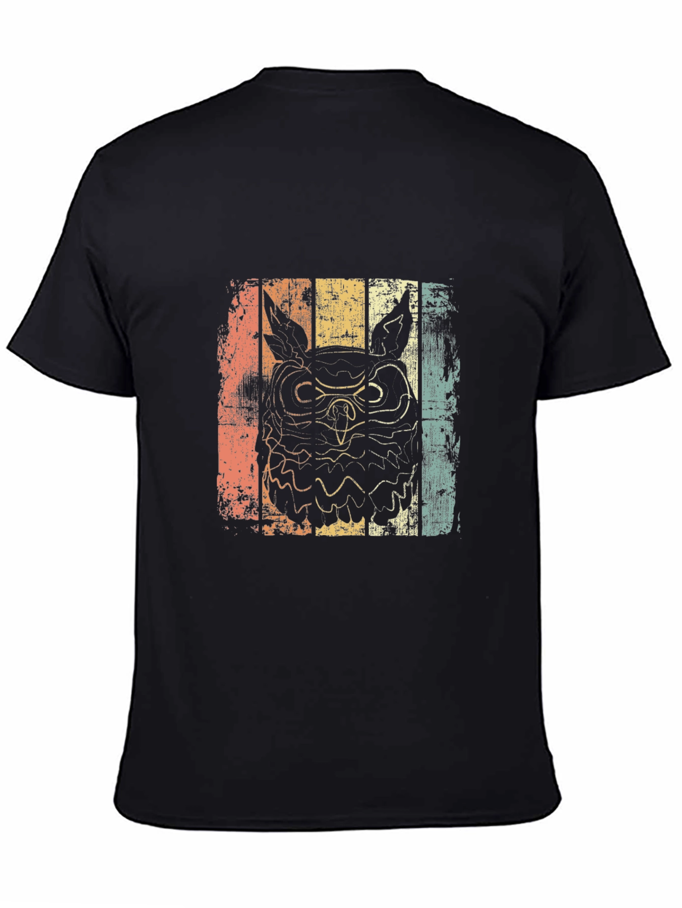 Vintage Owl Graphic T-Shirt - Retro Style