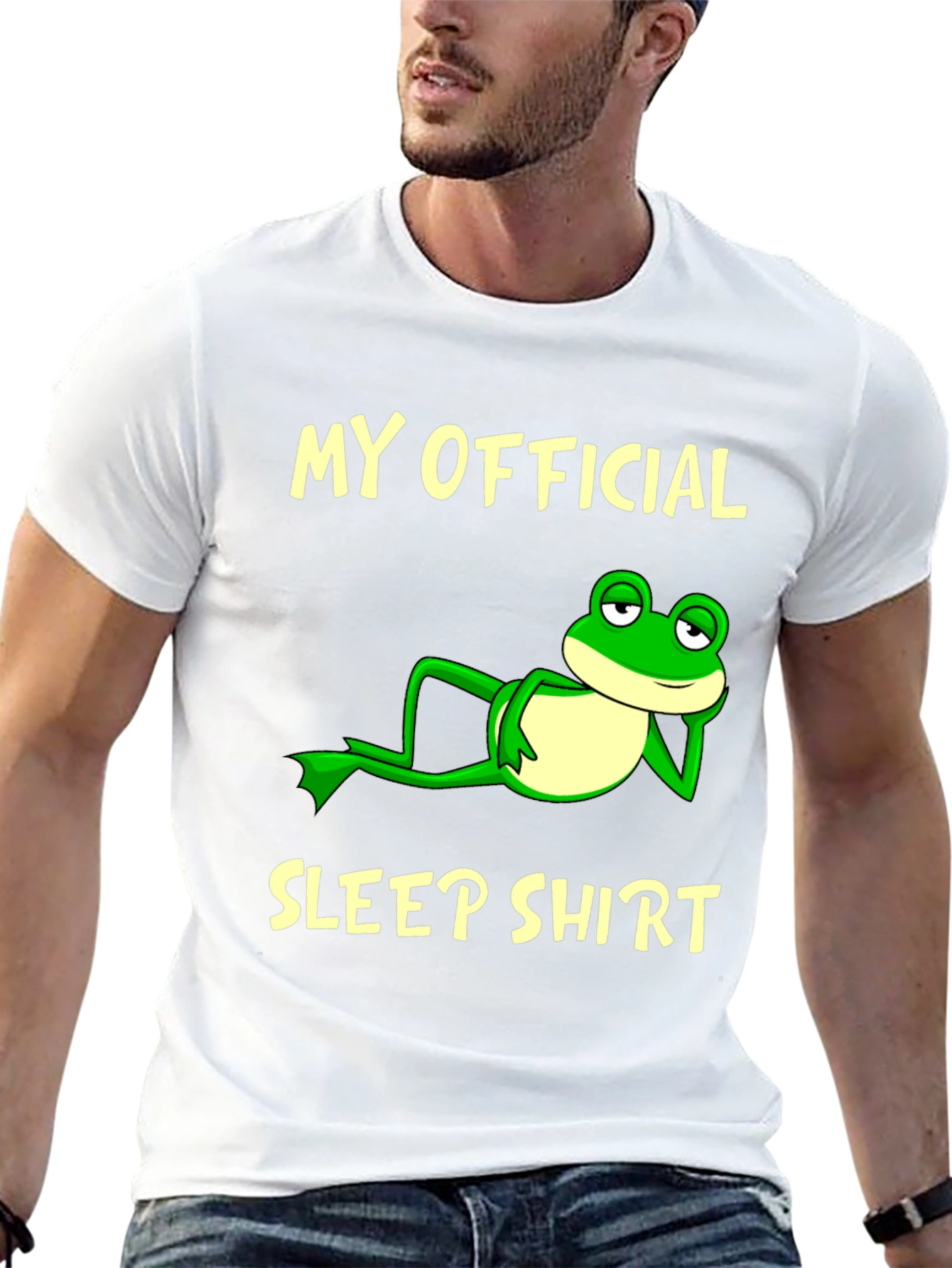 Funny Frog Sleep Shirt - Mens Graphic Tee