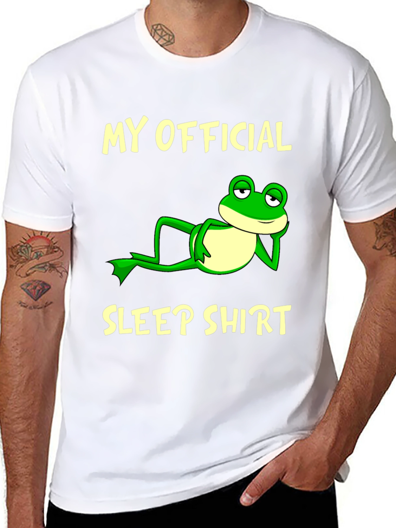 Funny Frog Sleep Shirt - Mens Graphic Tee