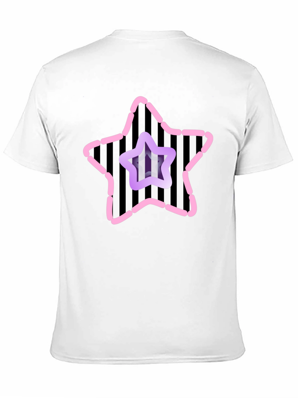 Star Graphic Mens Black Tee