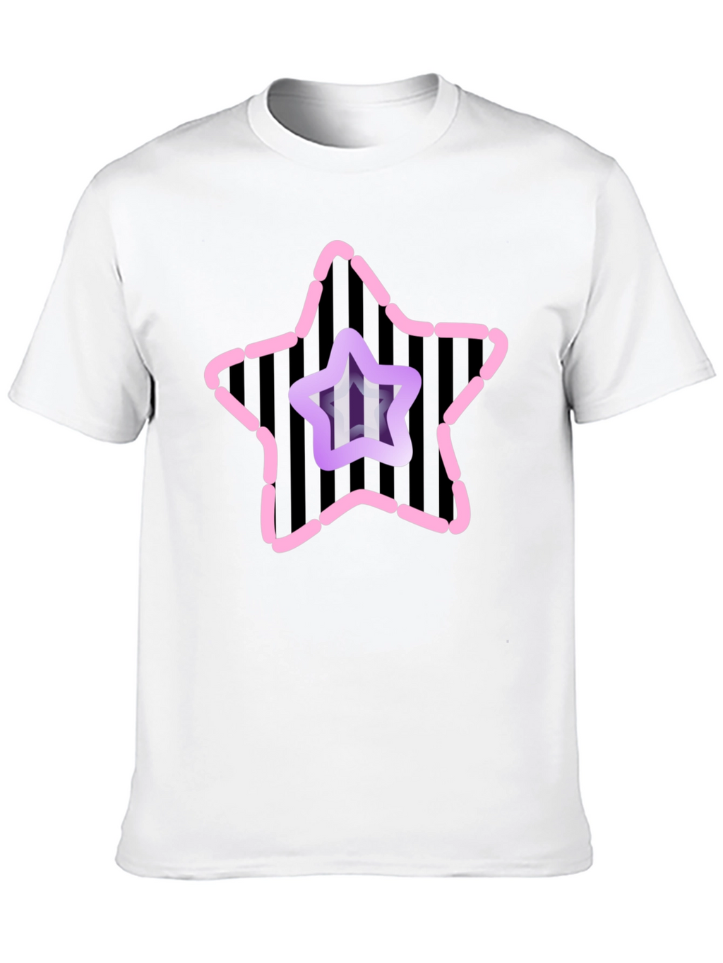 Star Graphic Mens Black Tee