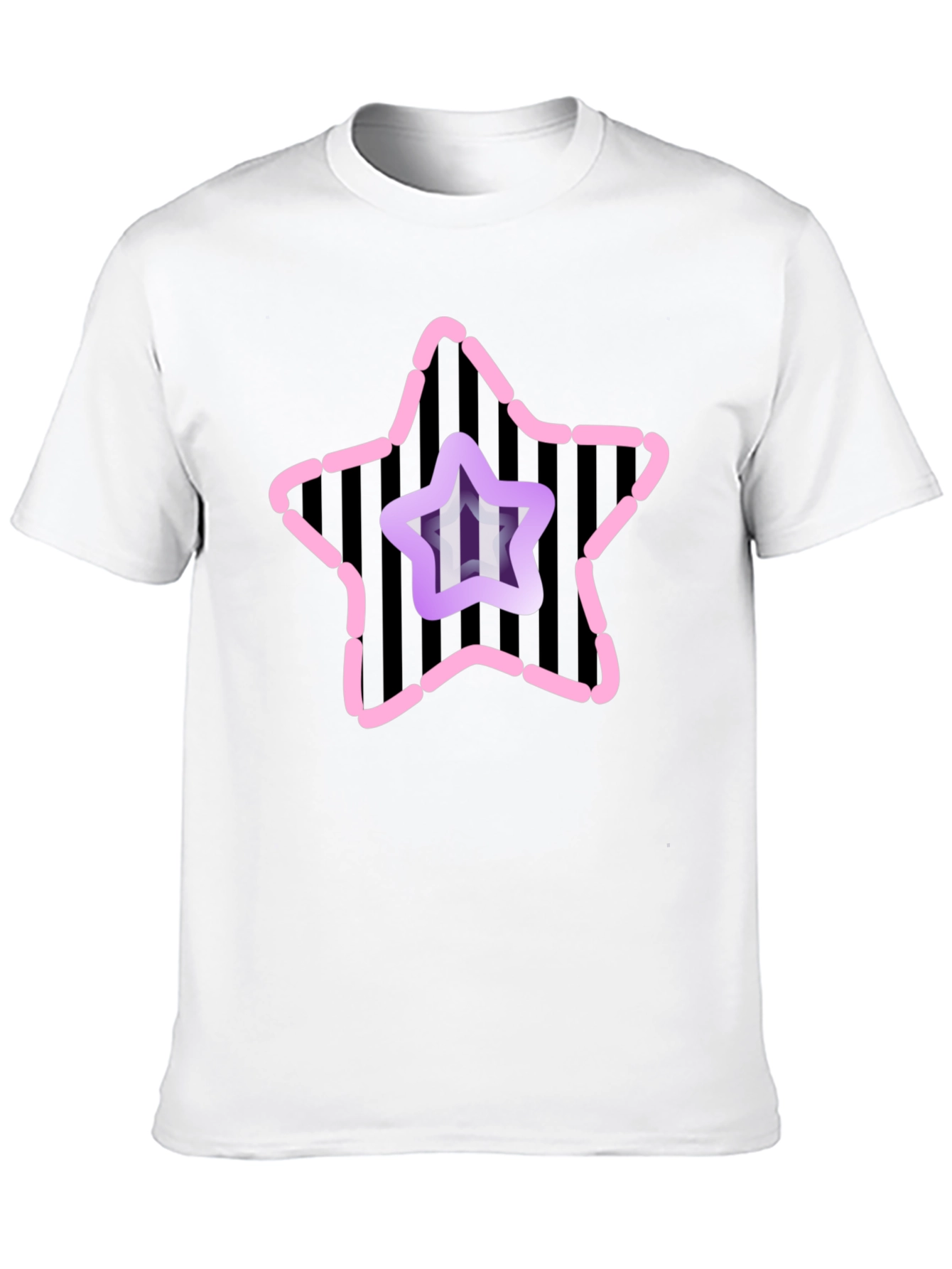 Star Graphic Mens Black Tee