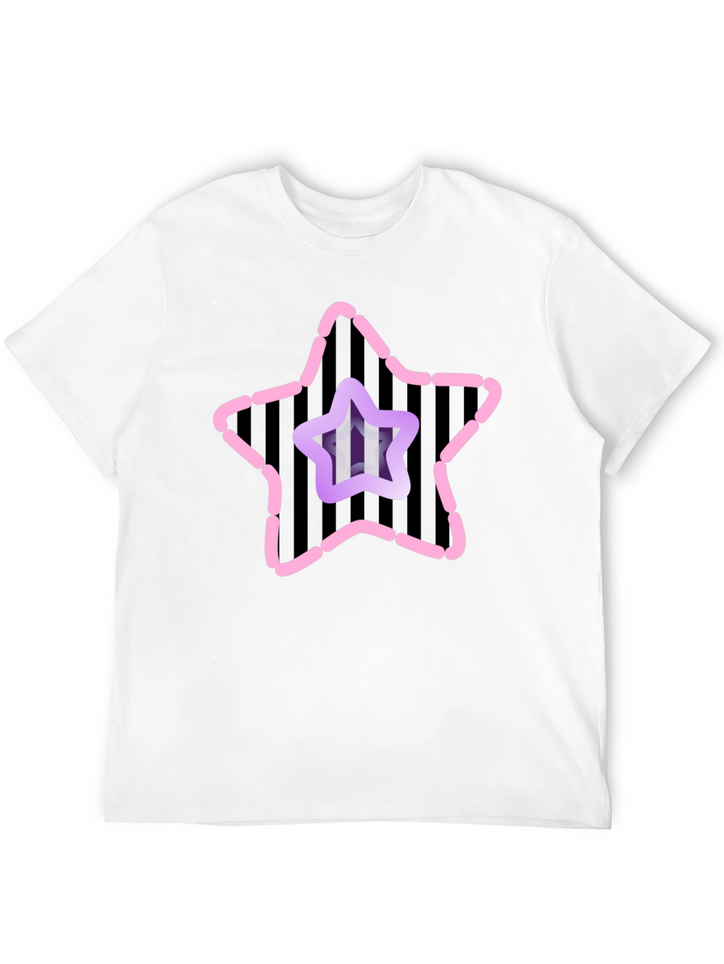 Star Graphic Mens Black Tee