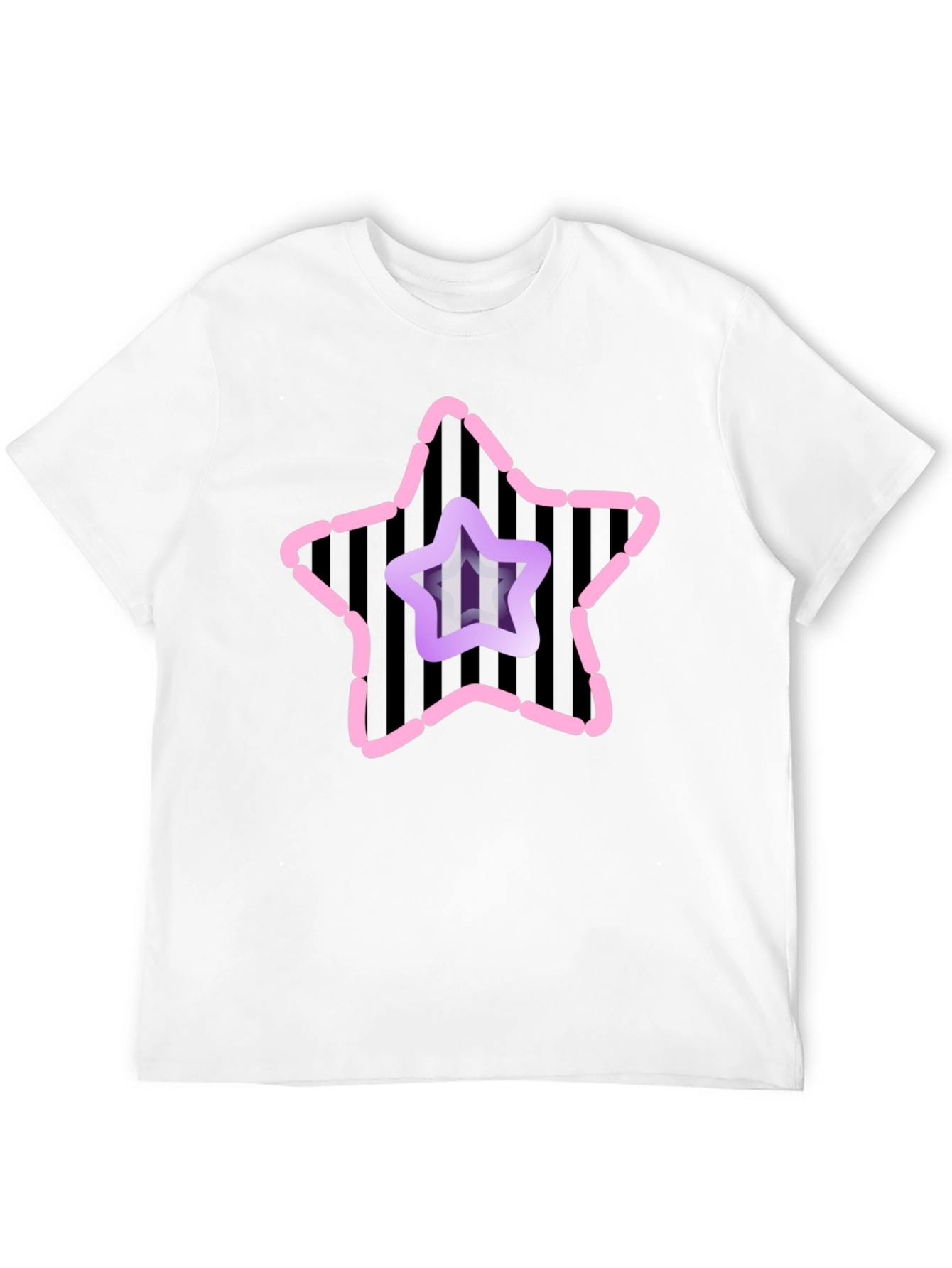 Star Graphic Mens Black Tee