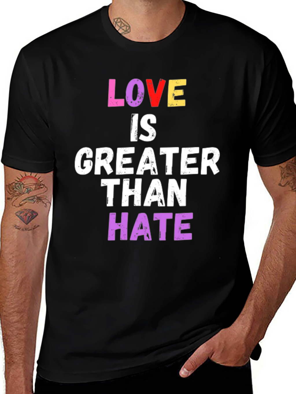 Love Is Greater Than Hate Graphic Tee