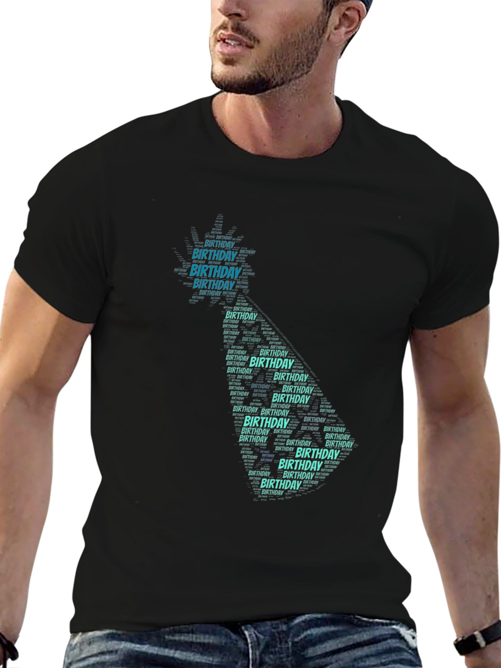 Birthday Word Art T-Shirt