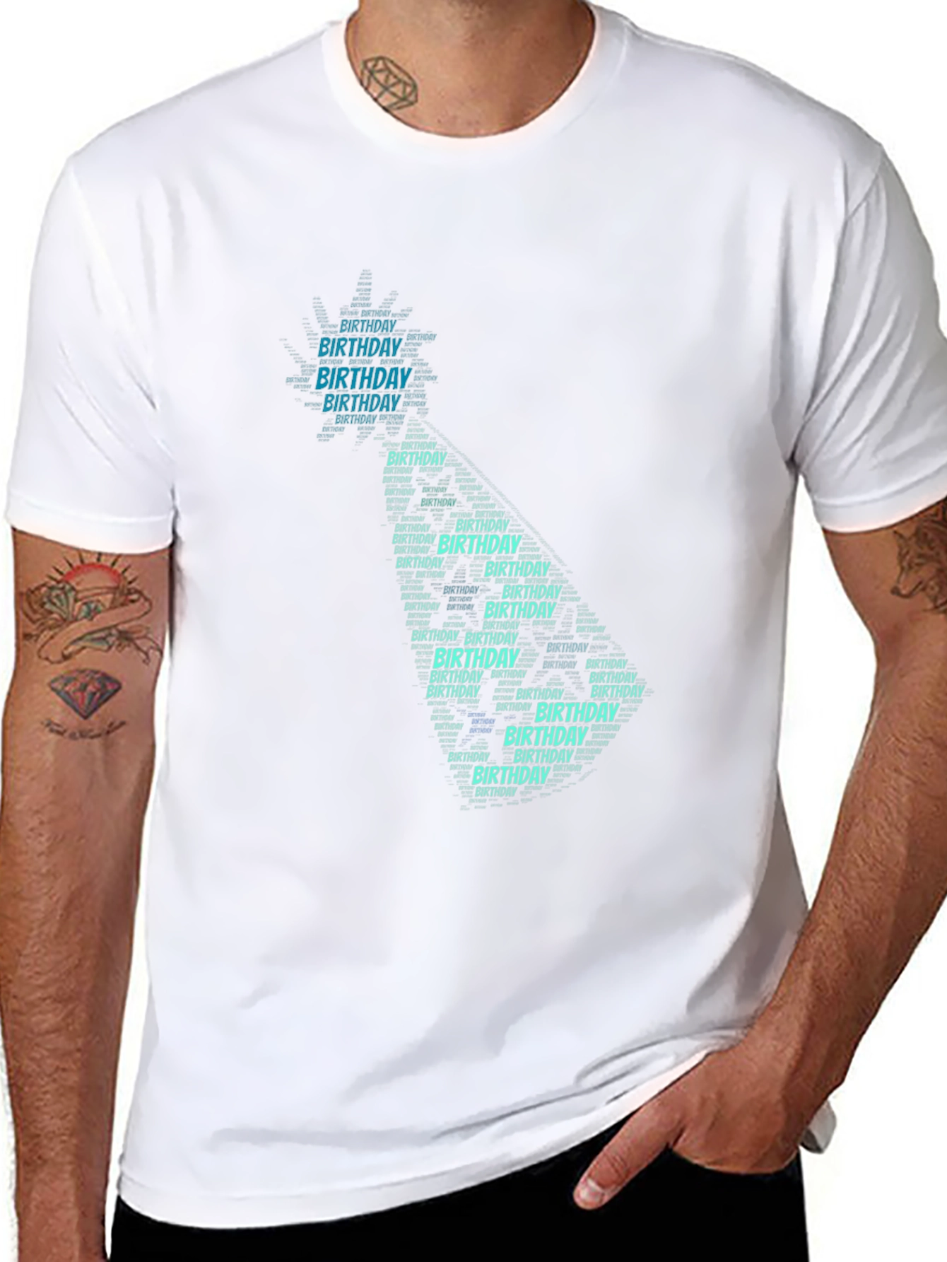 Birthday Word Art T-Shirt