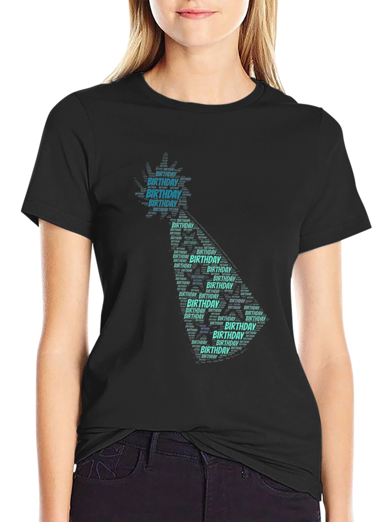 Birthday Word Art T-Shirt