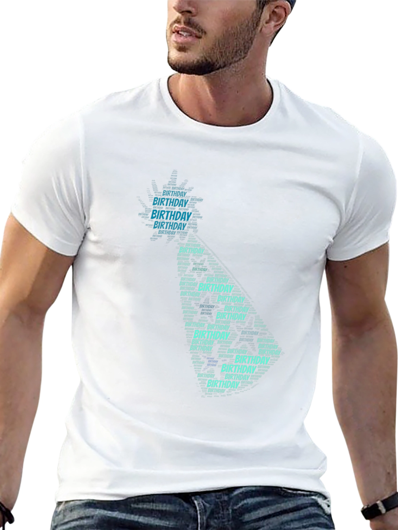 Birthday Word Art T-Shirt