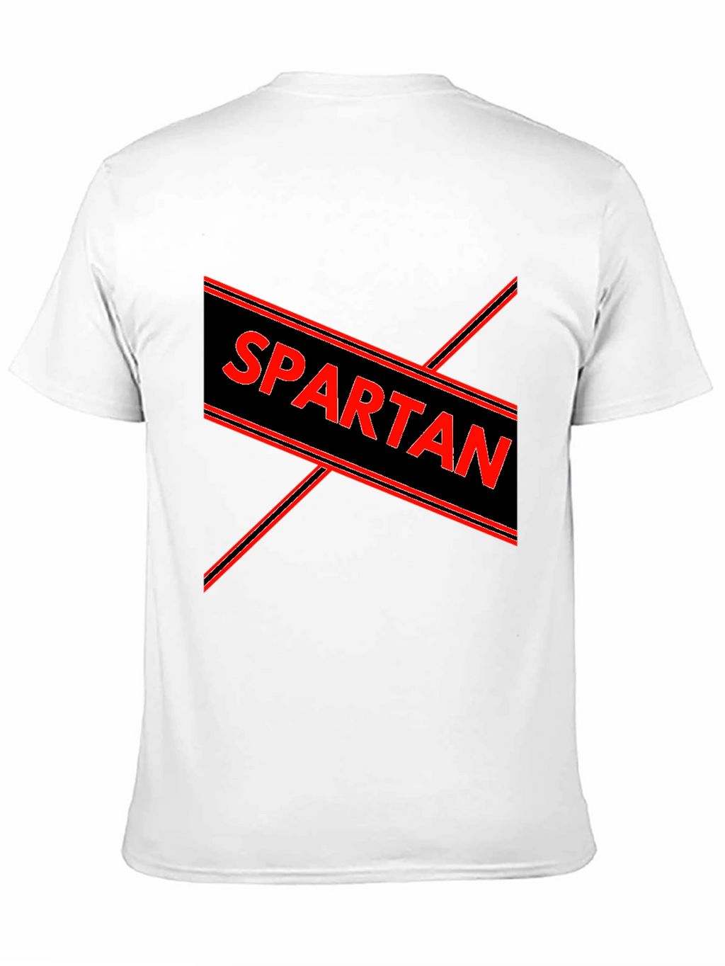 Spartan Graphic Print Black T-Shirt