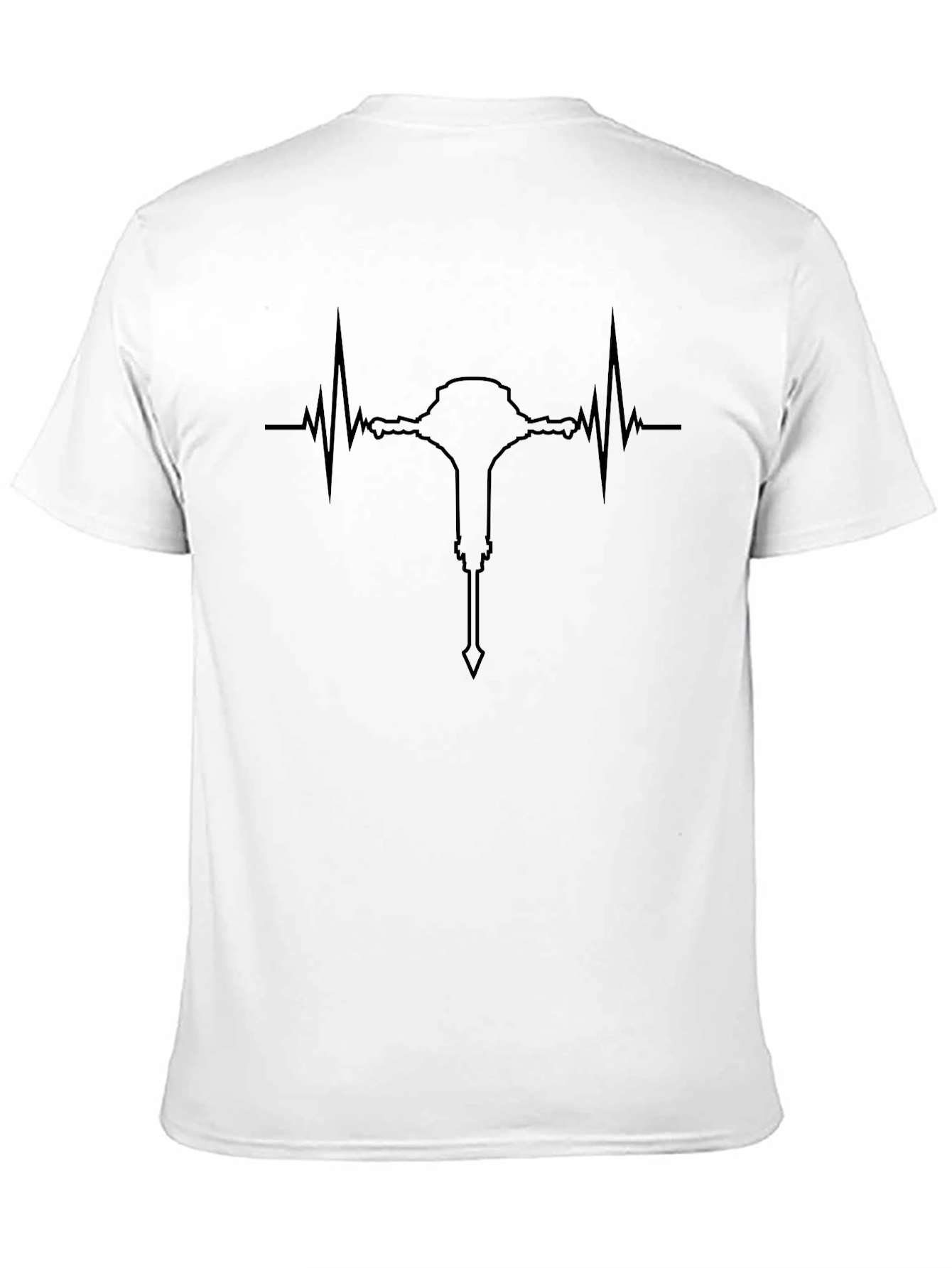Heartbeat Mace T-Shirt - Black