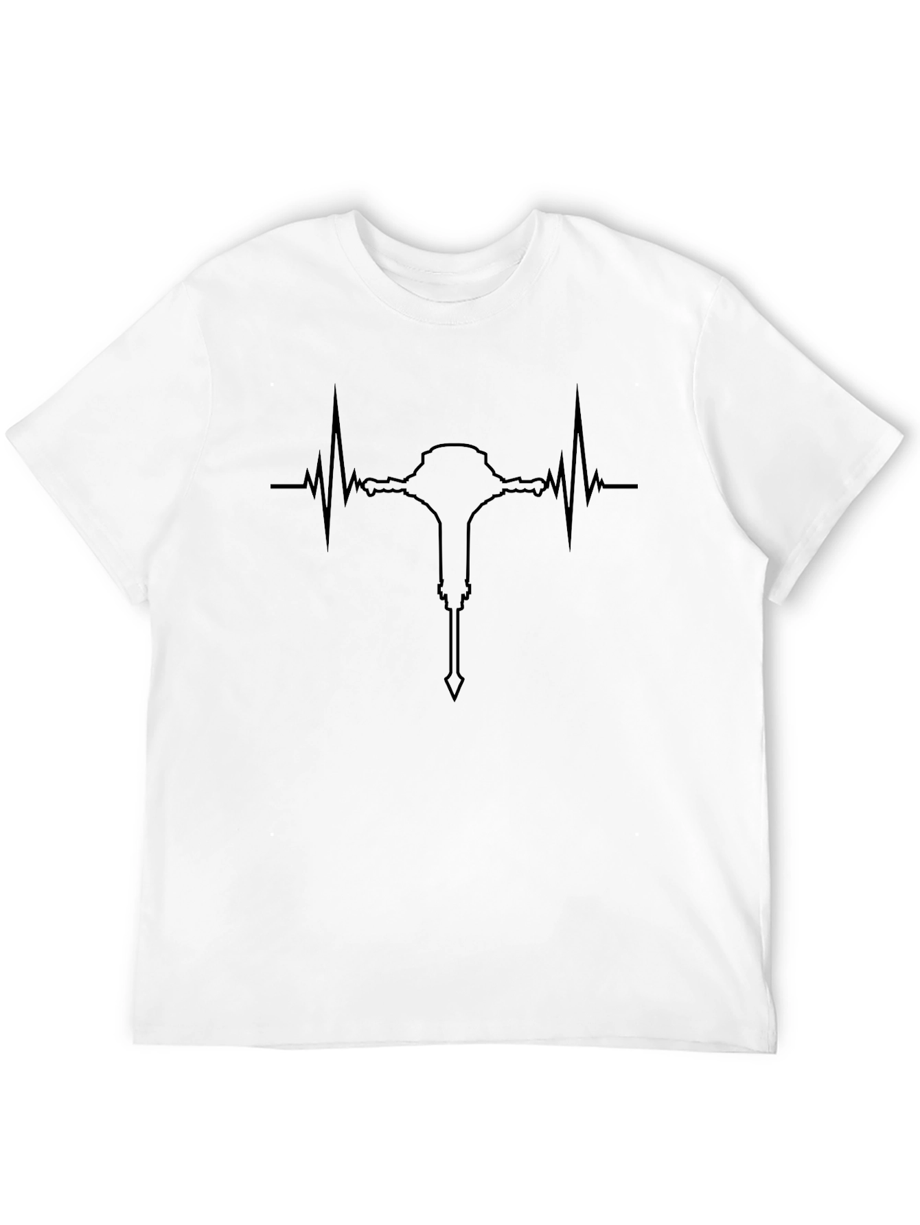 Heartbeat Mace T-Shirt - Black