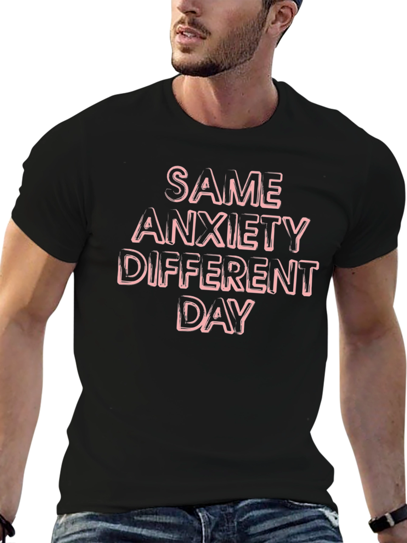 Same Anxiety Different Day Graphic Tee