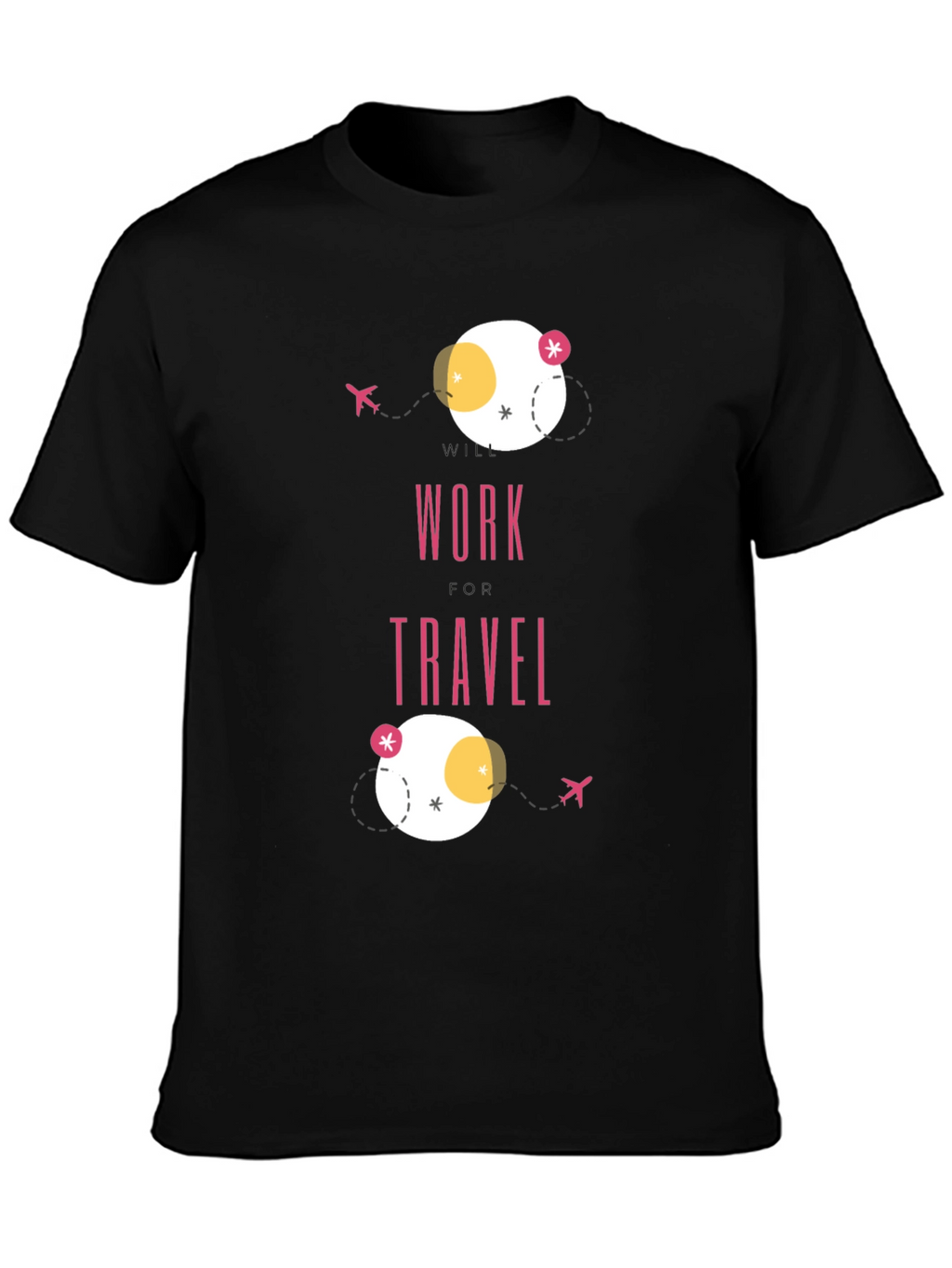 Work Travel T-Shirt - Modern Graphic Tee