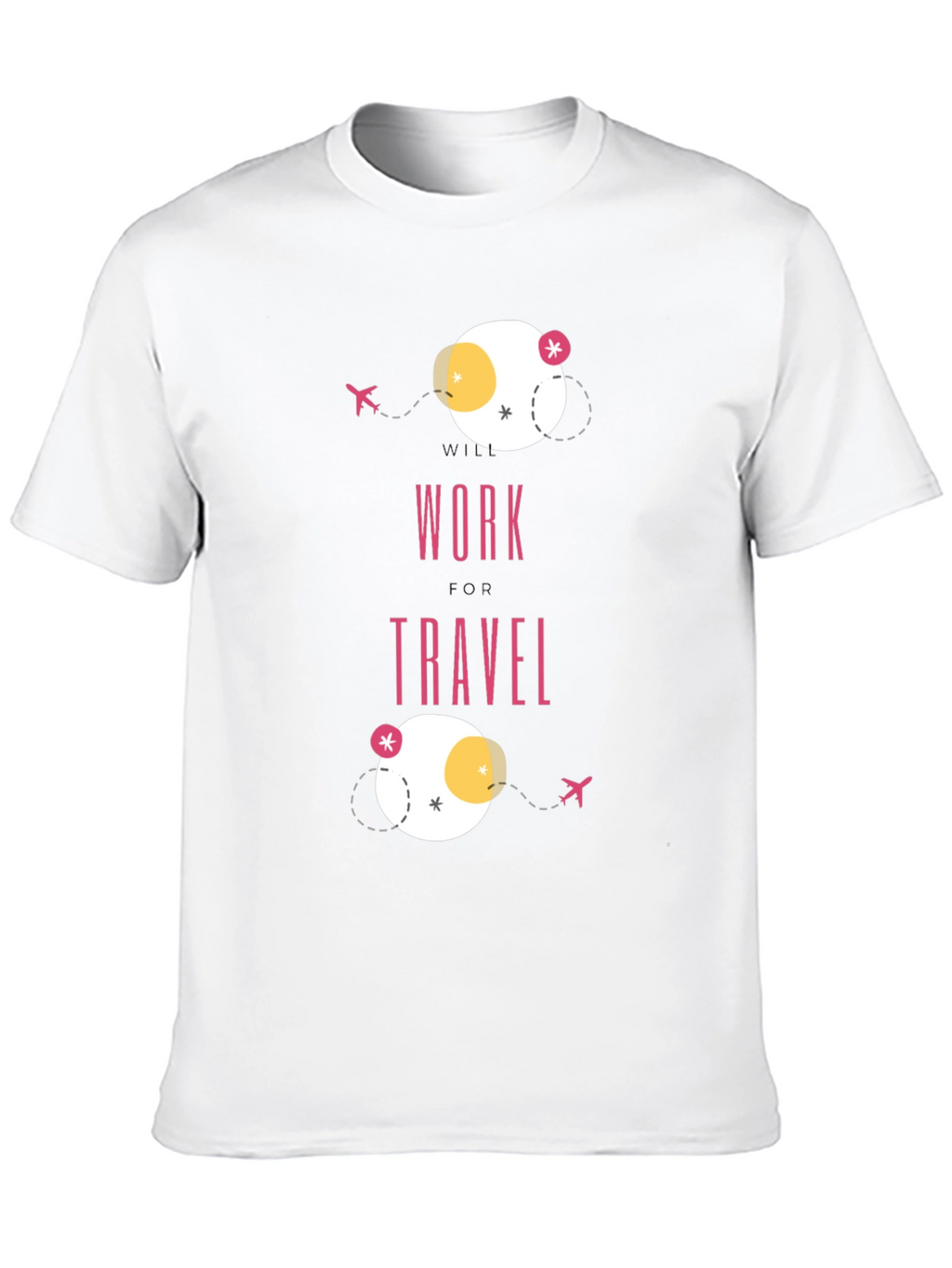 Work Travel T-Shirt - Modern Graphic Tee