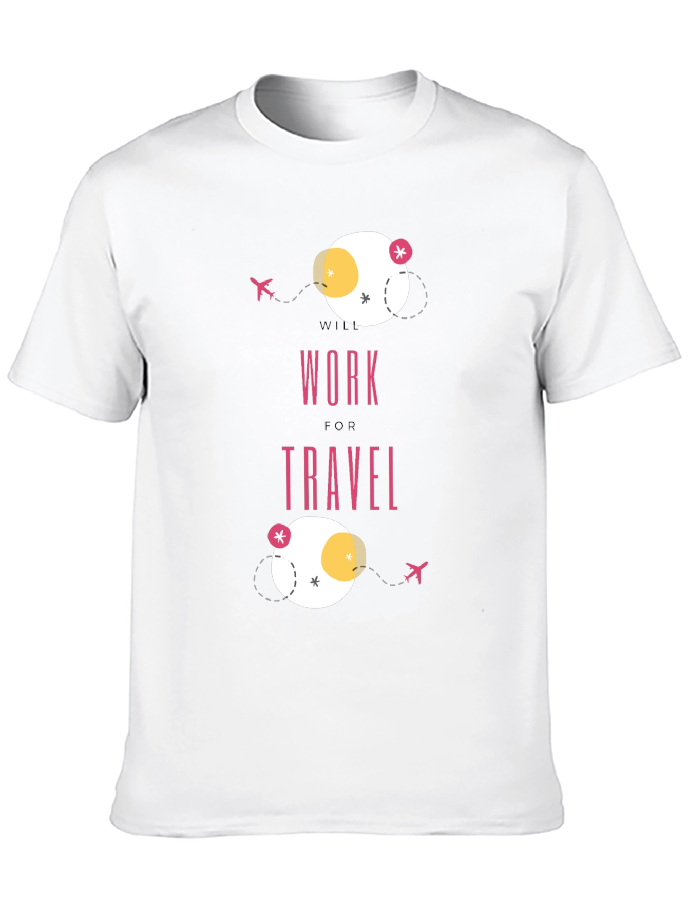 Work Travel T-Shirt - Modern Graphic Tee