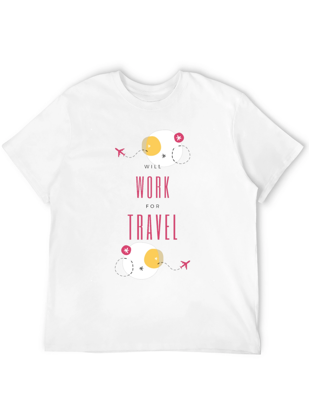 Work Travel T-Shirt - Modern Graphic Tee