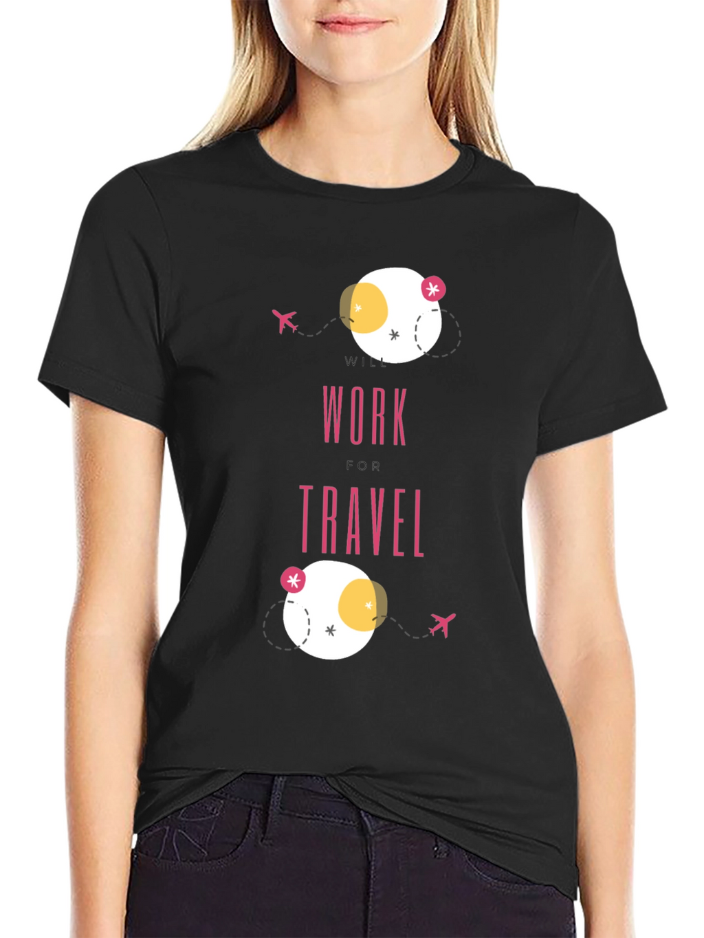 Work Travel T-Shirt - Modern Graphic Tee
