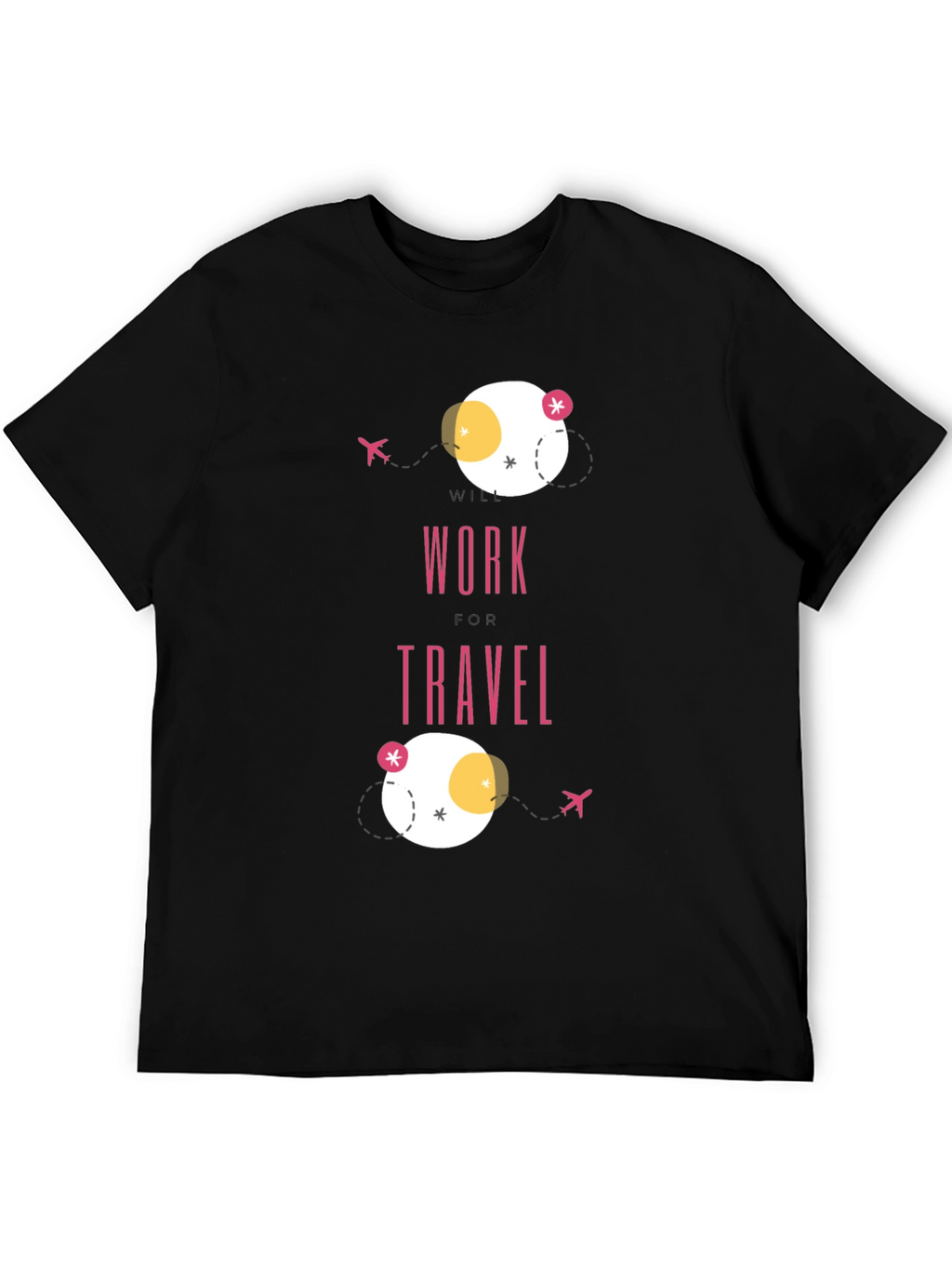 Work Travel T-Shirt - Modern Graphic Tee