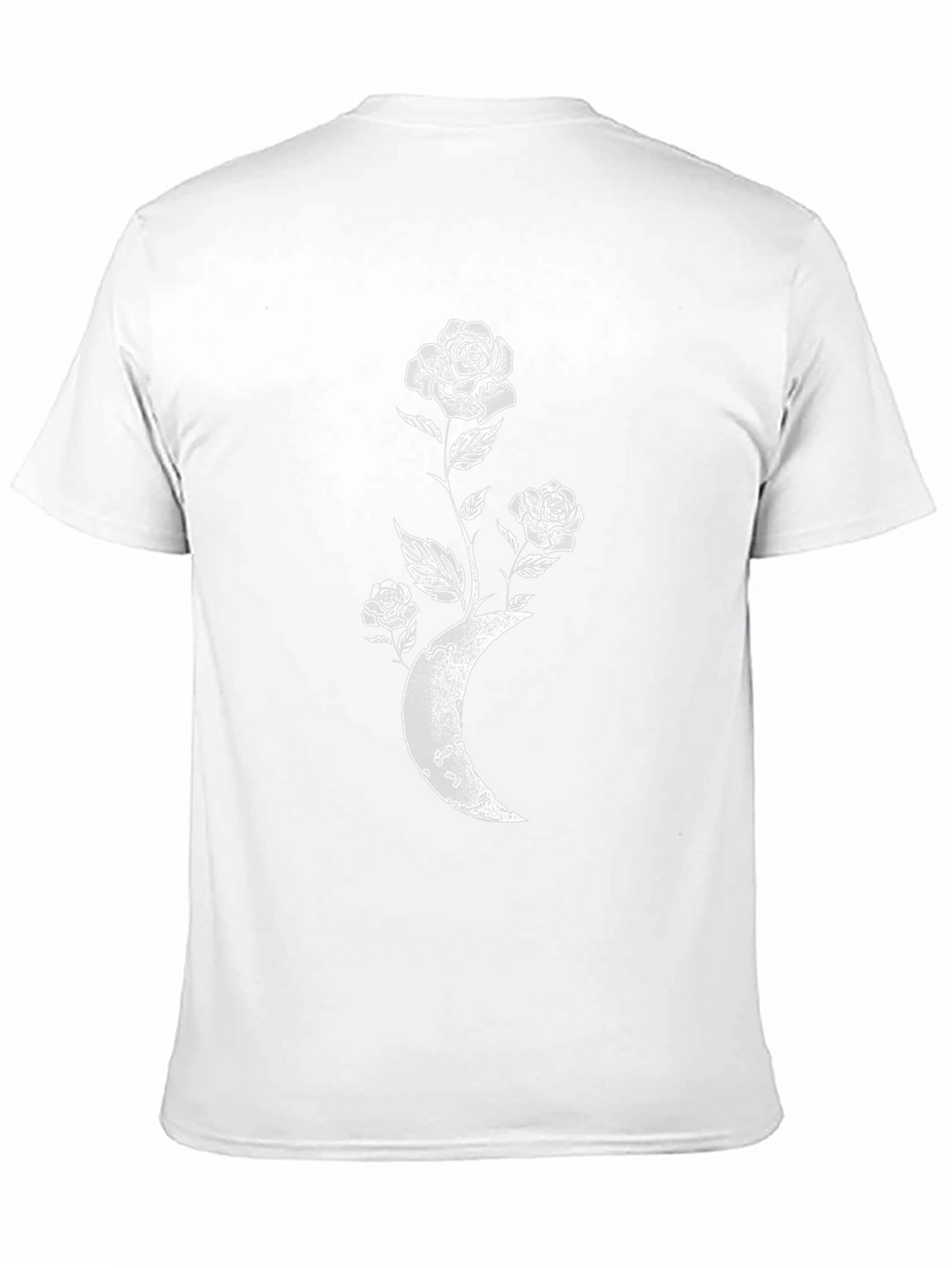 Moon Rose Graphic Tee - Stylish Black T-Shirt