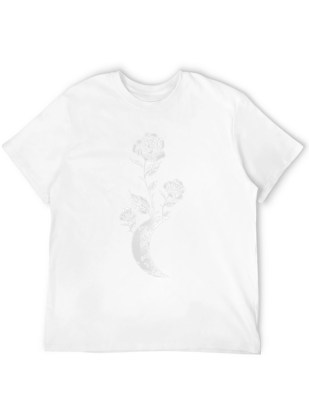 Moon Rose Graphic Tee - Stylish Black T-Shirt