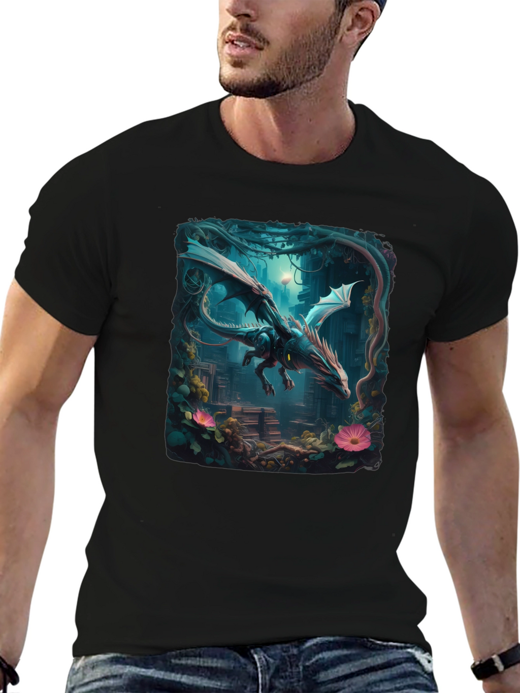 Dragon T-Shirt Fantasy Art Tee