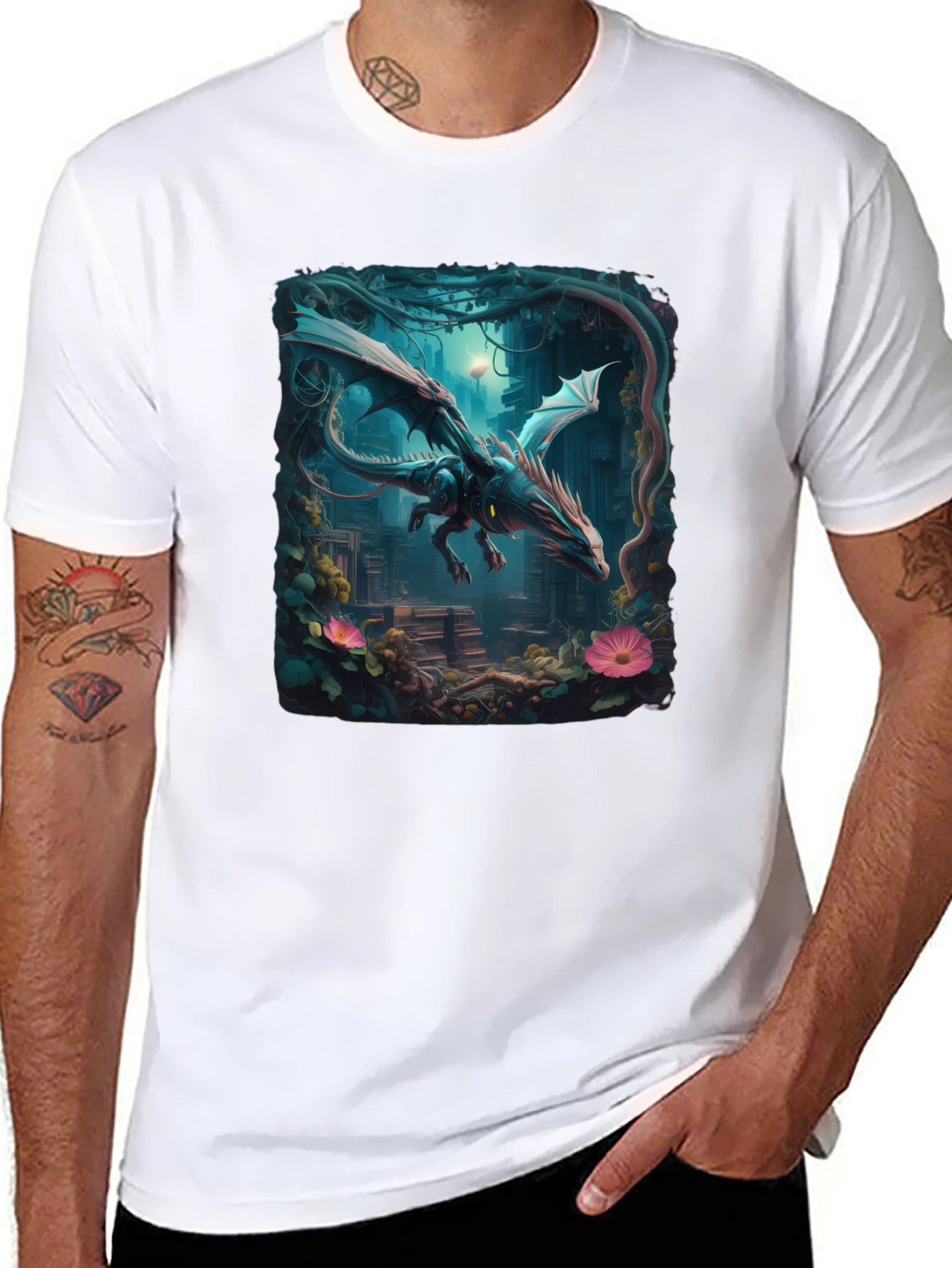 Dragon T-Shirt Fantasy Art Tee