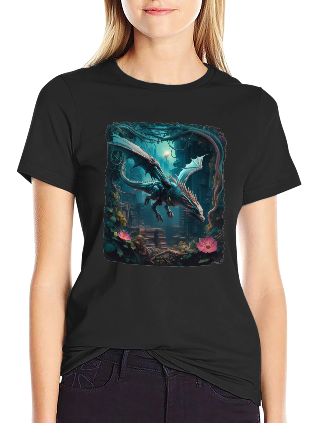 Dragon T-Shirt Fantasy Art Tee
