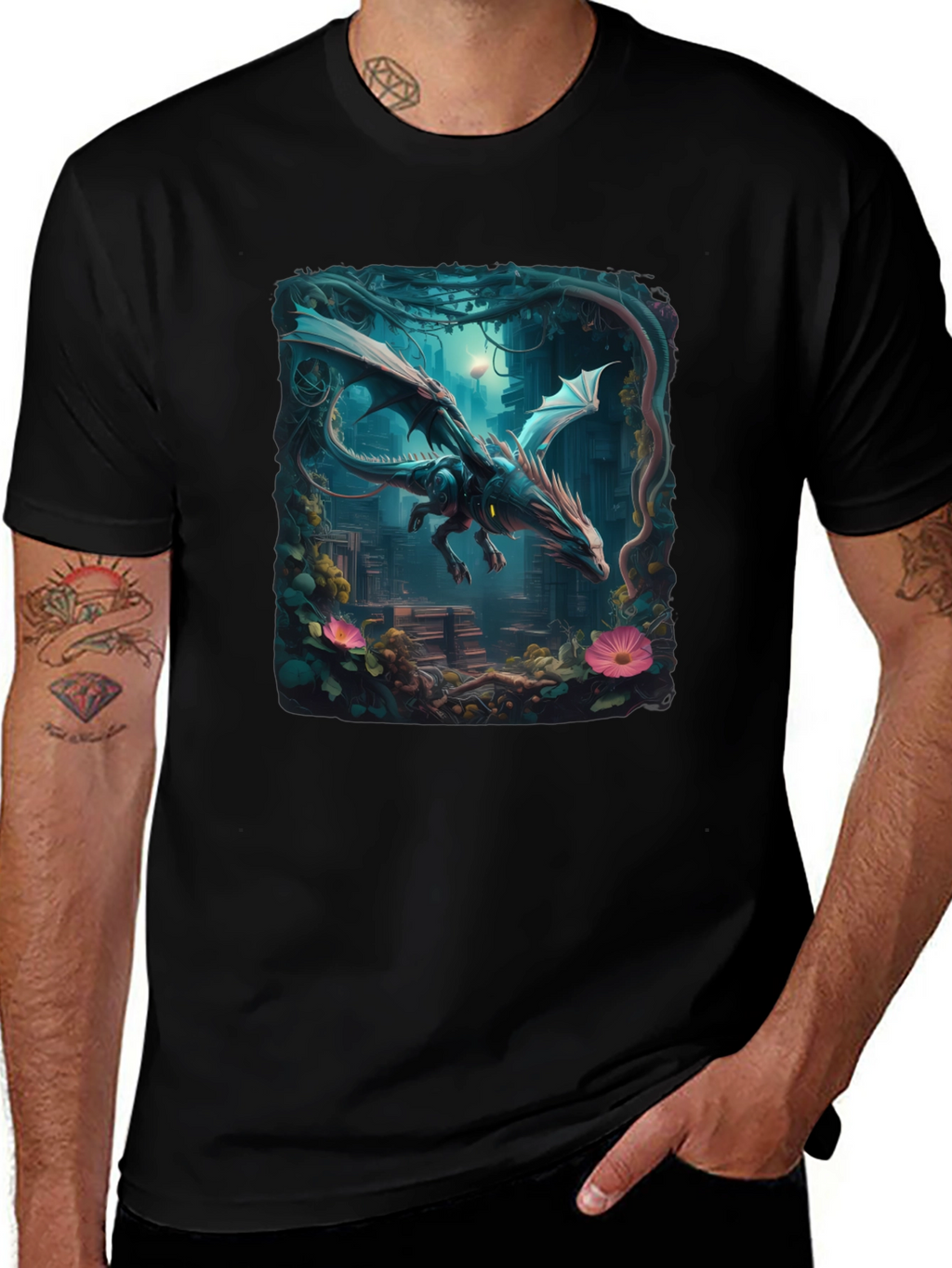 Dragon T-Shirt Fantasy Art Tee