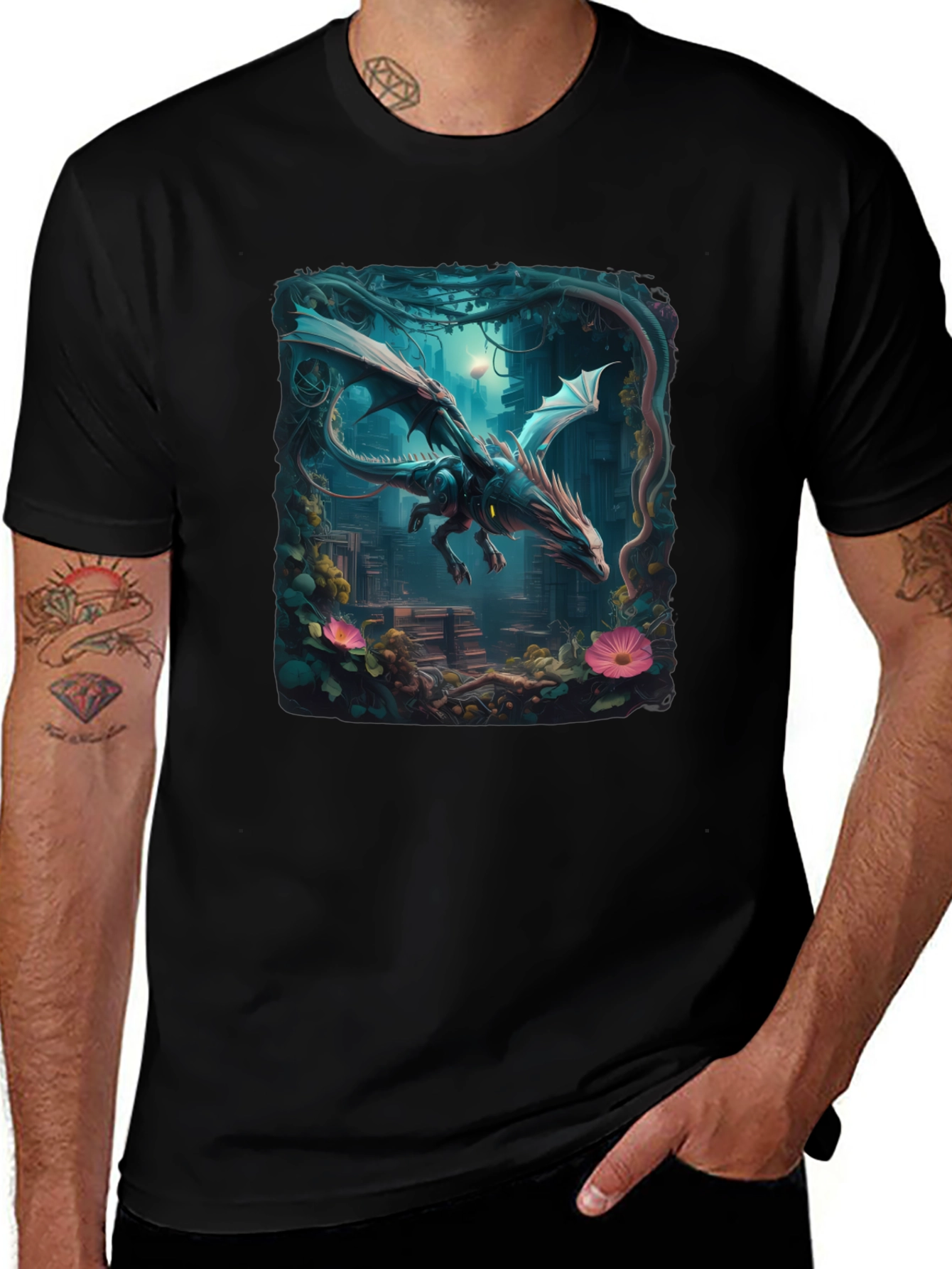 Dragon T-Shirt Fantasy Art Tee