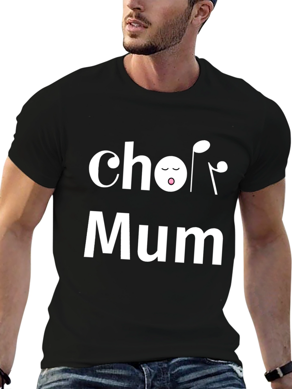 Choir Mum Black T-Shirt - Music Lover Tee