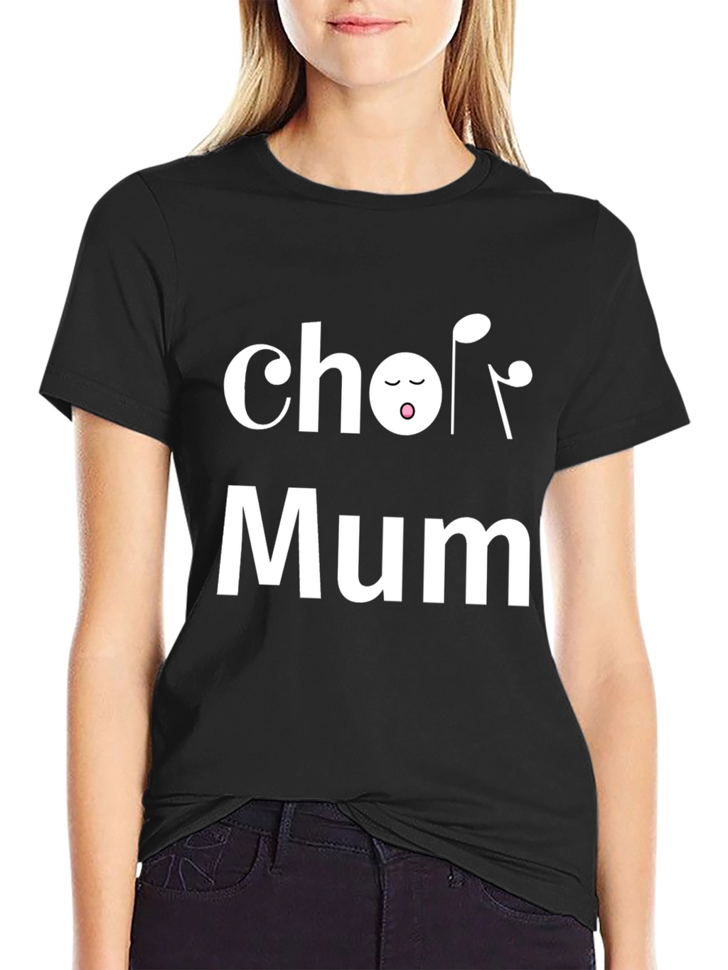 Choir Mum Black T-Shirt - Music Lover Tee