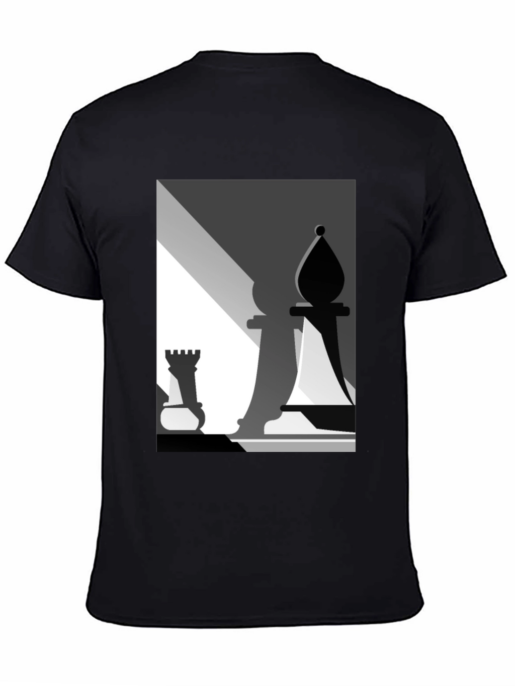 Chess Piece Graphic Tee - Modern Art Style T-Shirt