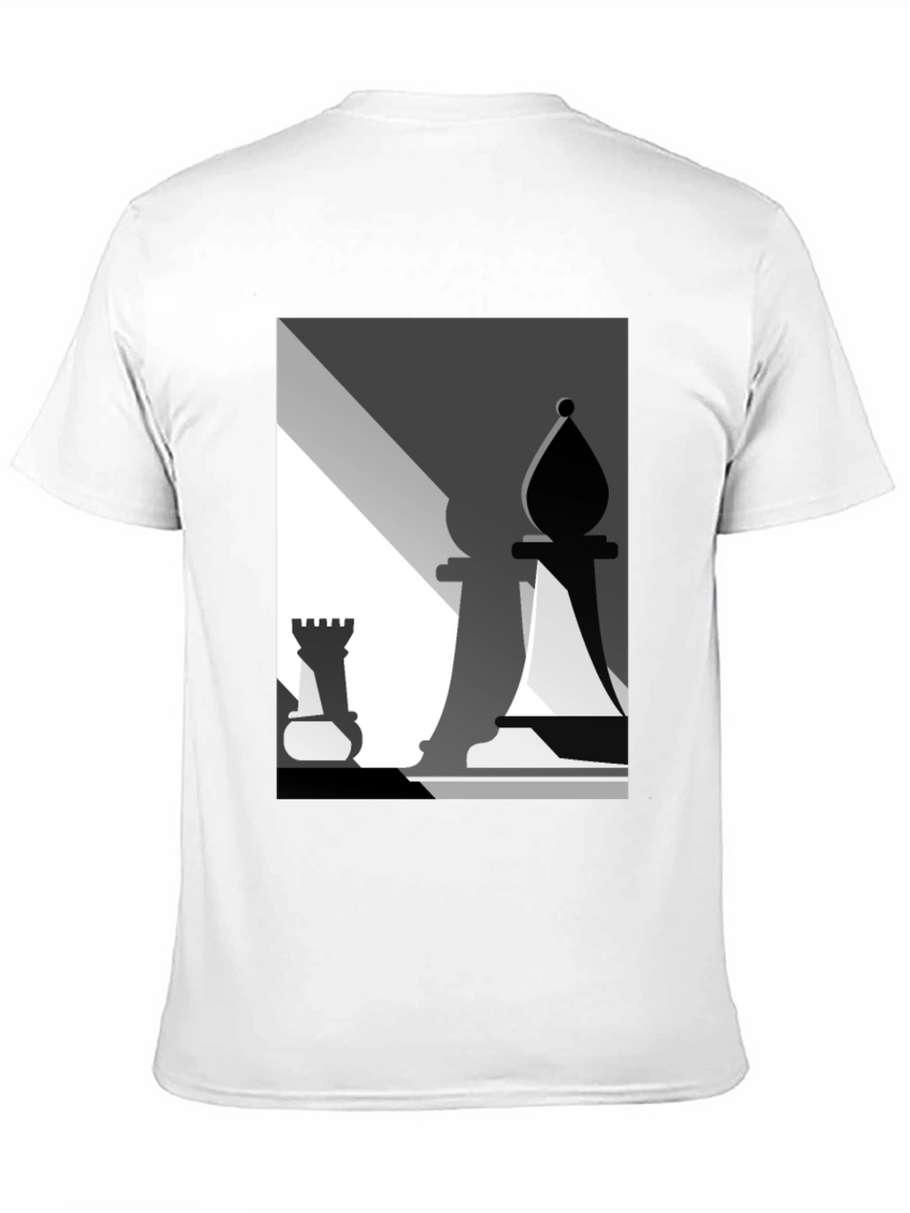 Chess Piece Graphic Tee - Modern Art Style T-Shirt