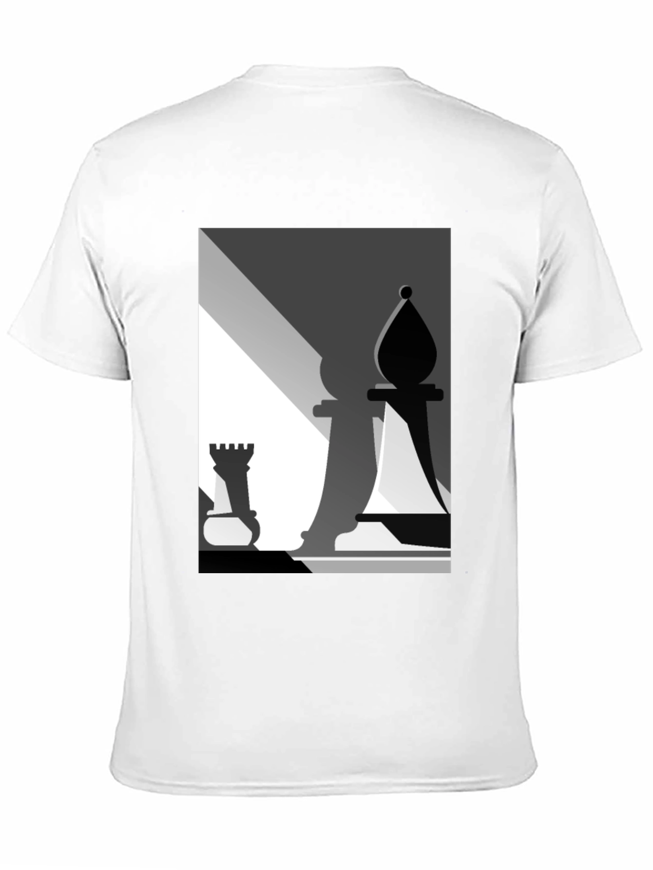 Chess Piece Graphic Tee - Modern Art Style T-Shirt