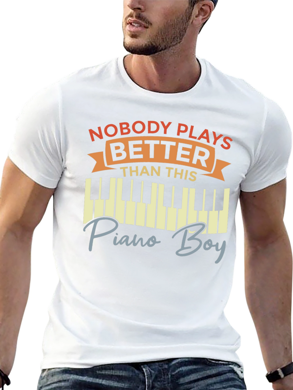 Nobody Plays Better Piano Boy T-Shirt