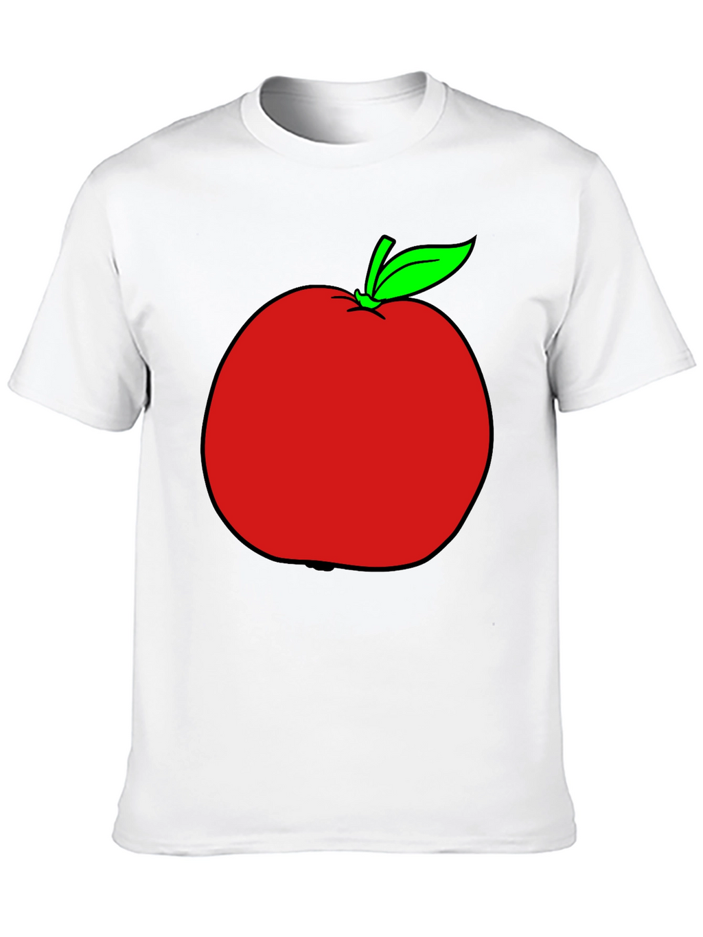 Apple Graphic T-Shirt - Casual Black Tee