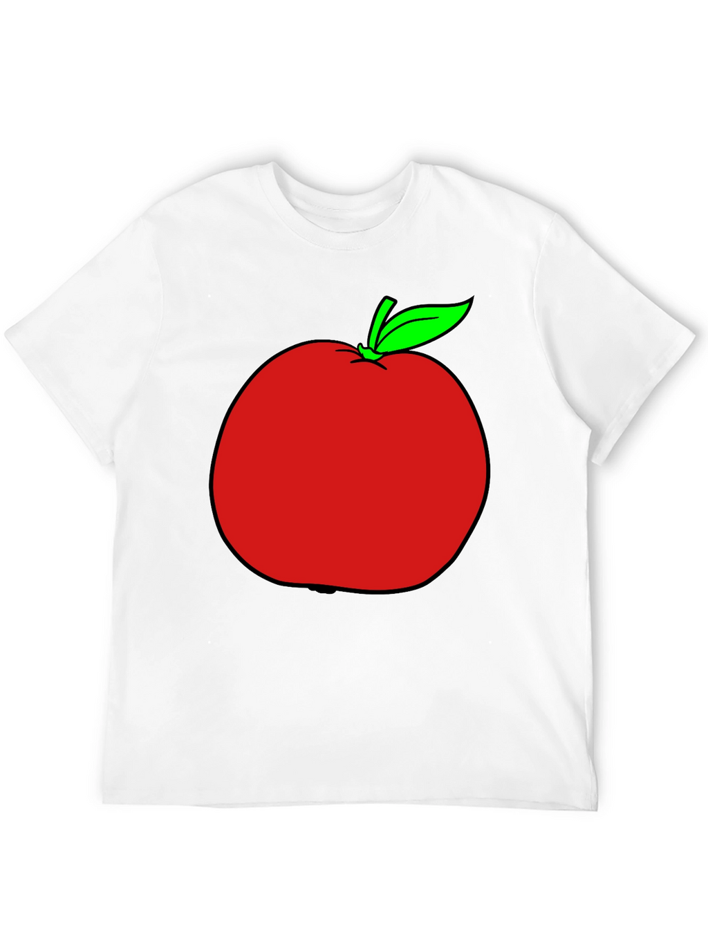 Apple Graphic T-Shirt - Casual Black Tee