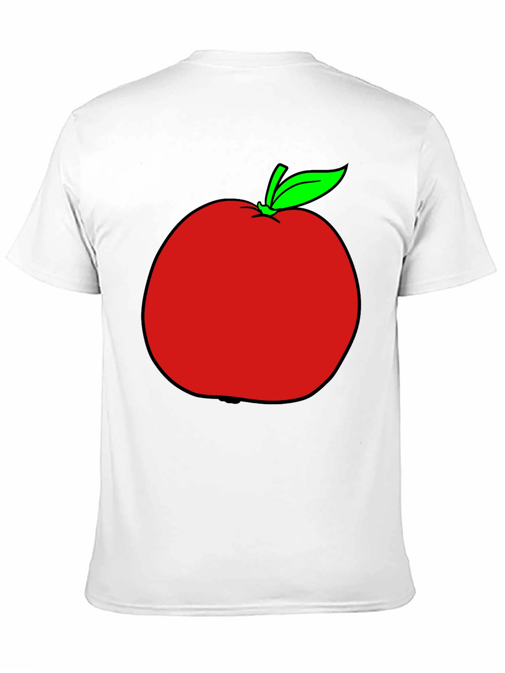 Apple Graphic T-Shirt - Casual Black Tee