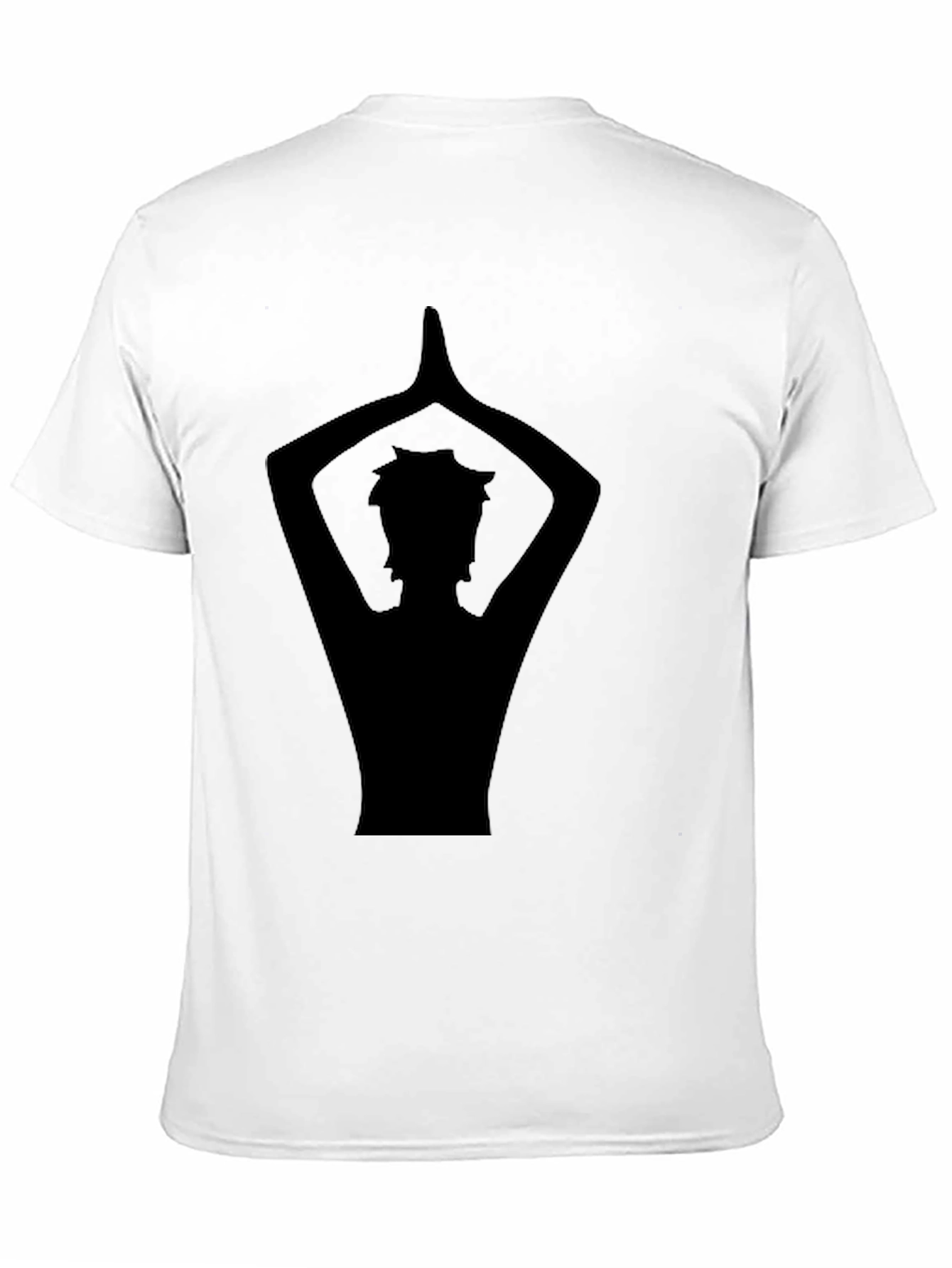 Yoga Silhouette Graphic Black T-Shirt