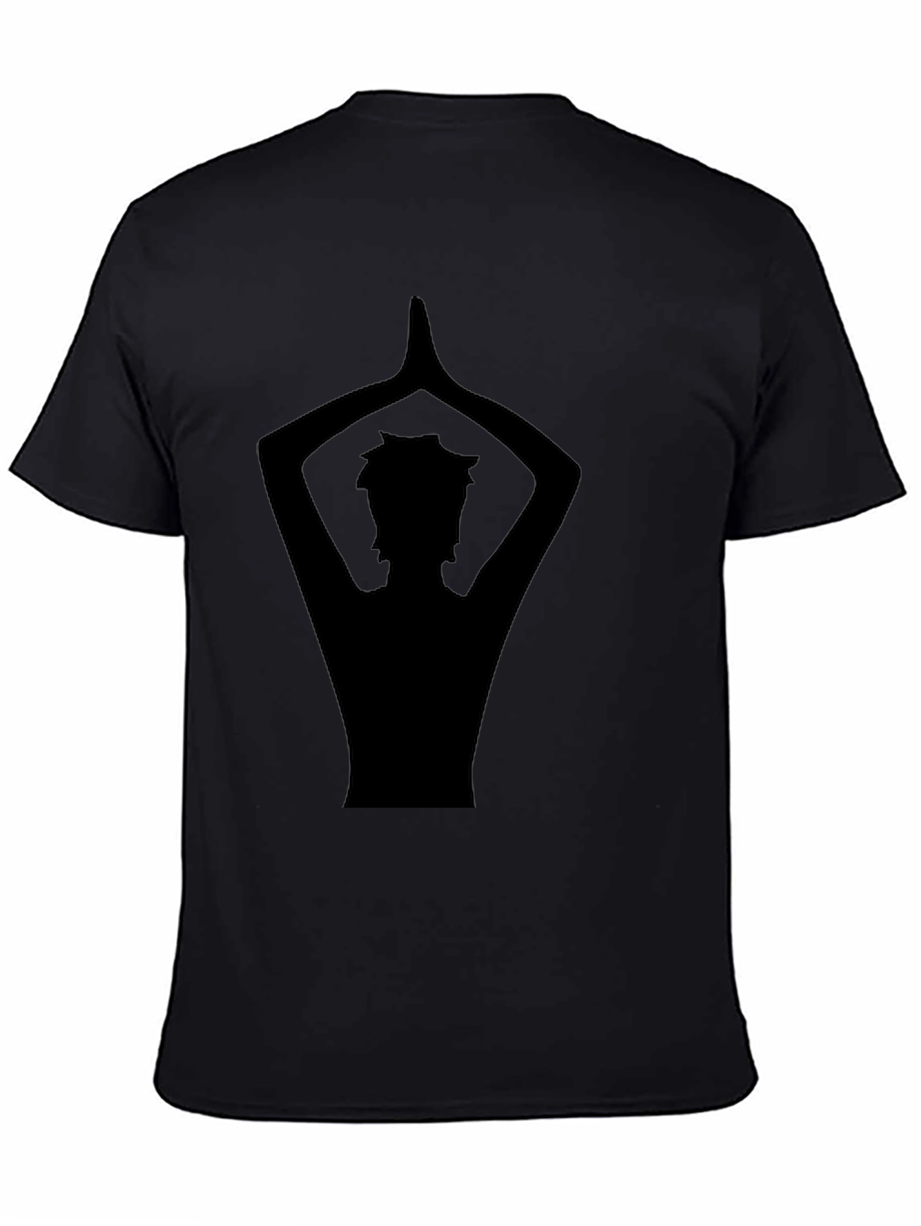 Yoga Silhouette Graphic Black T-Shirt