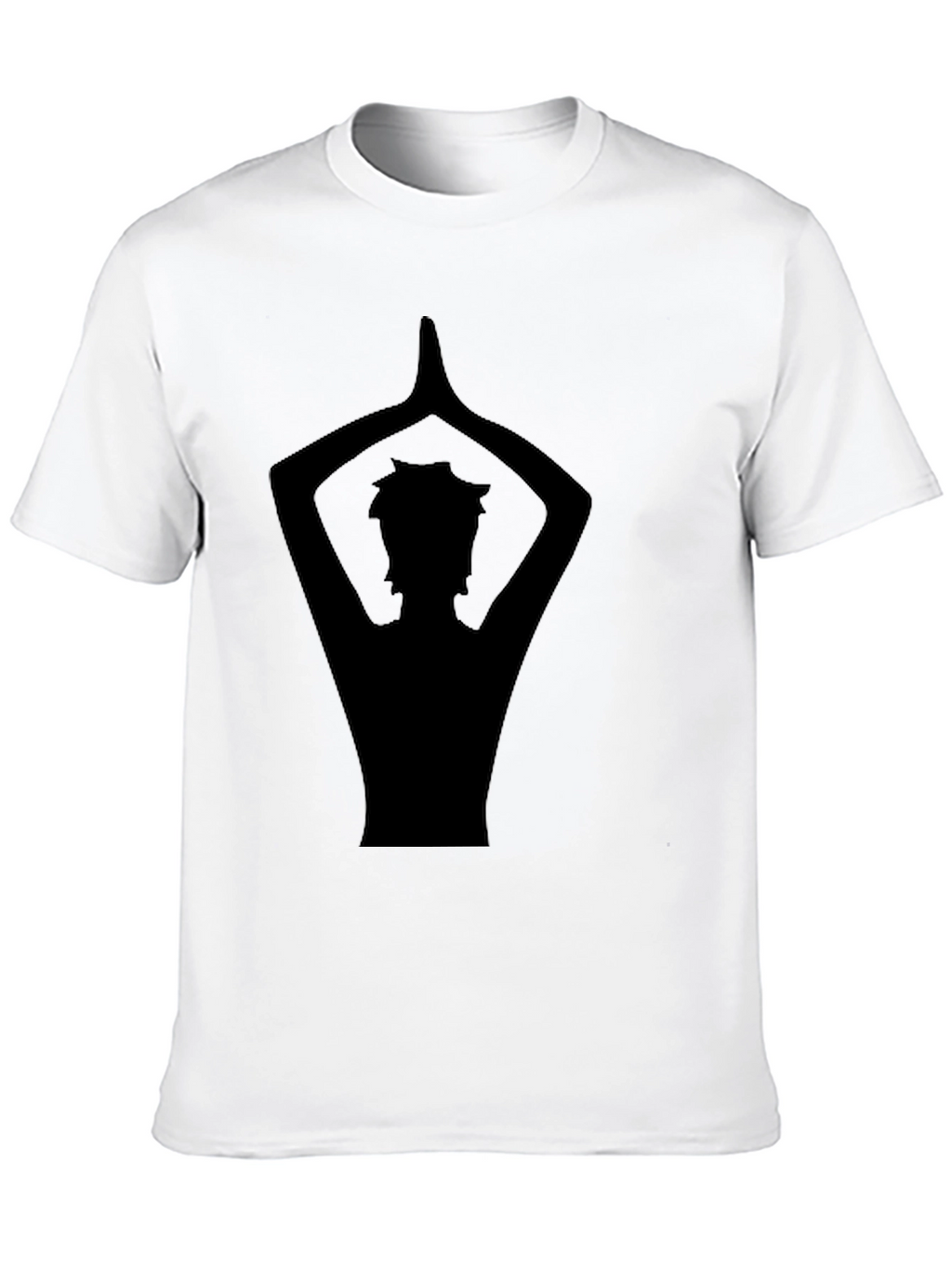 Yoga Silhouette Graphic Black T-Shirt